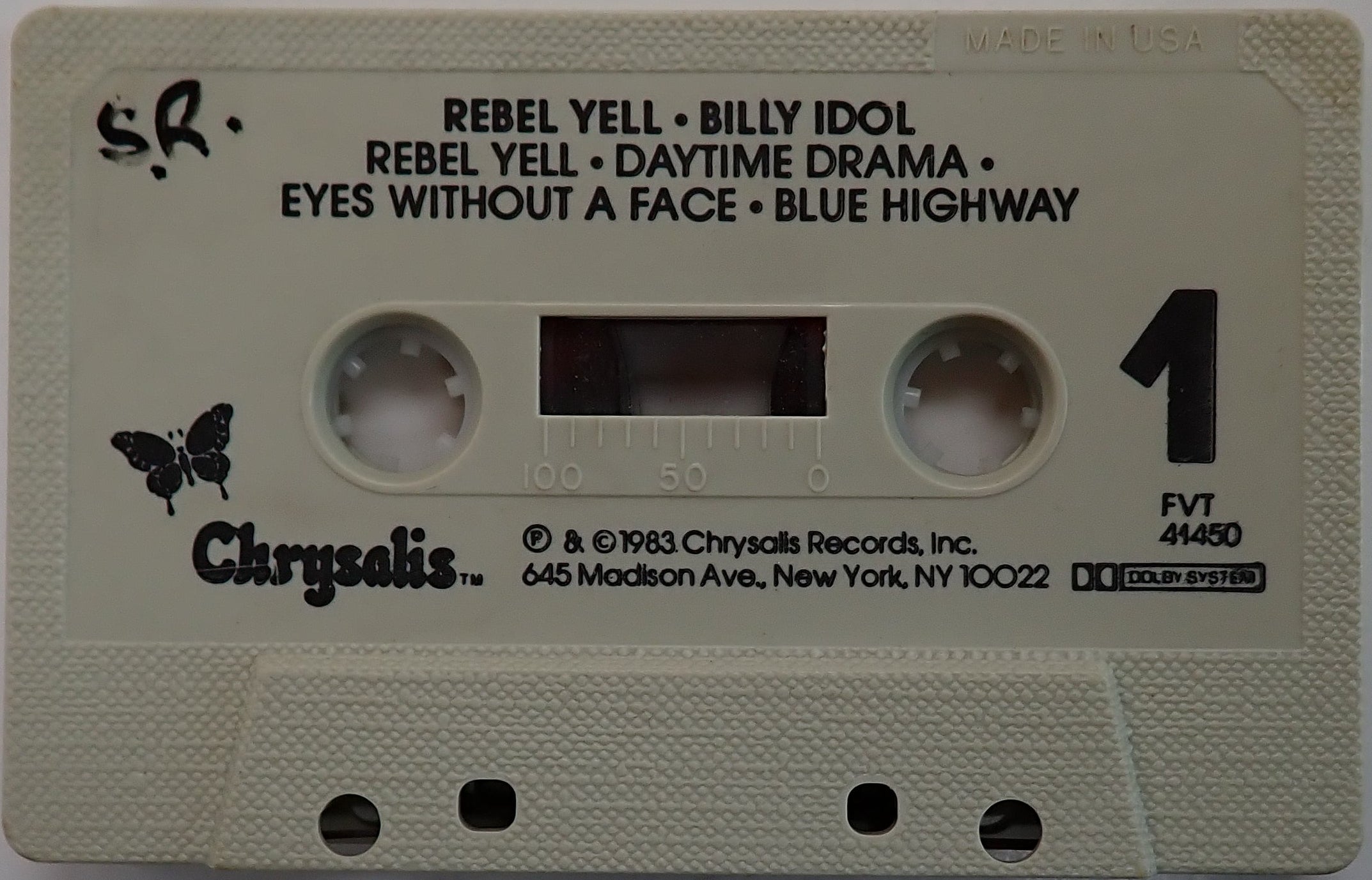 Billy Idol - Rebel Yell - Cassette Tape