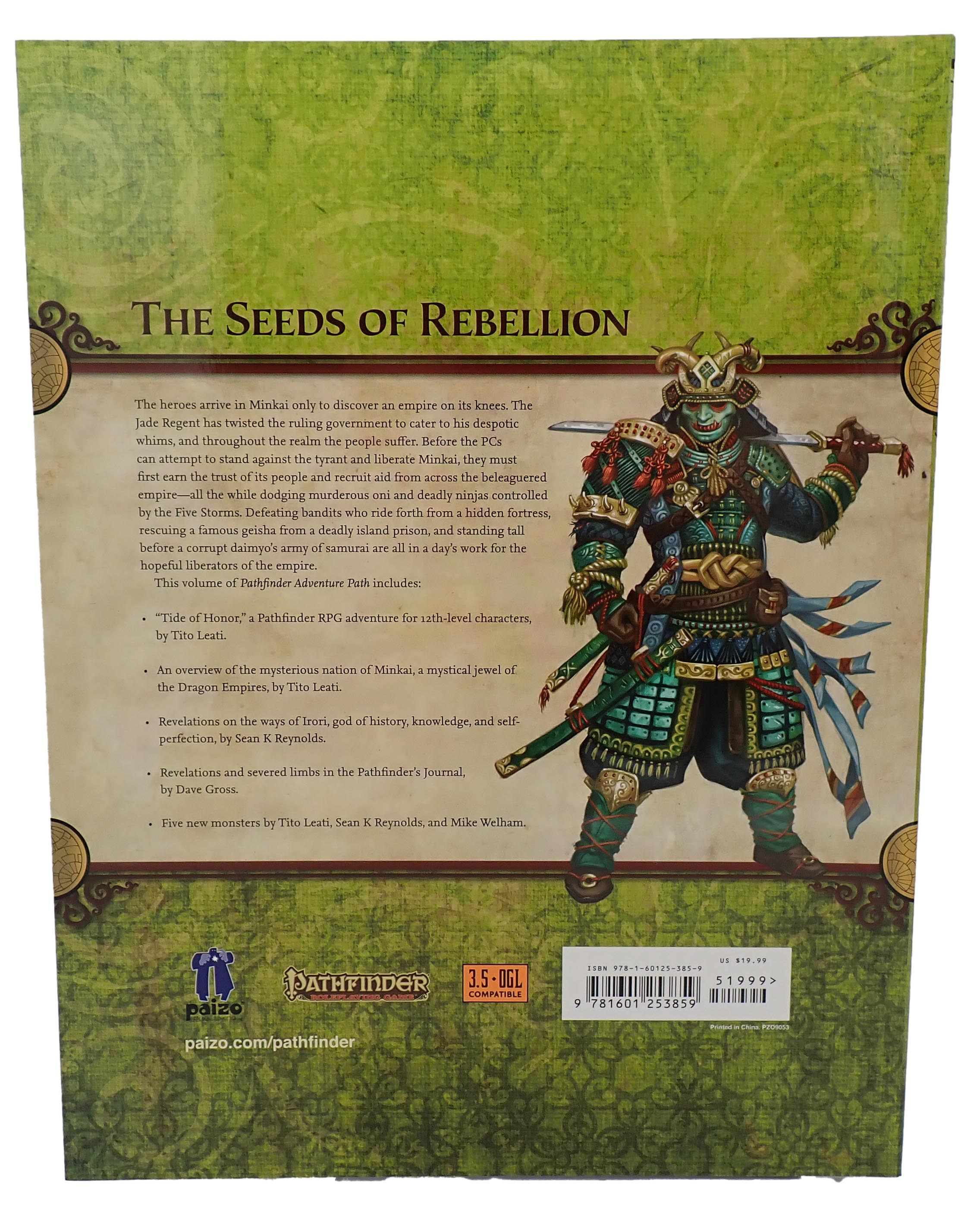 Jade Regent: Tide of Honor - Pathfinder [Pre-Owned]
