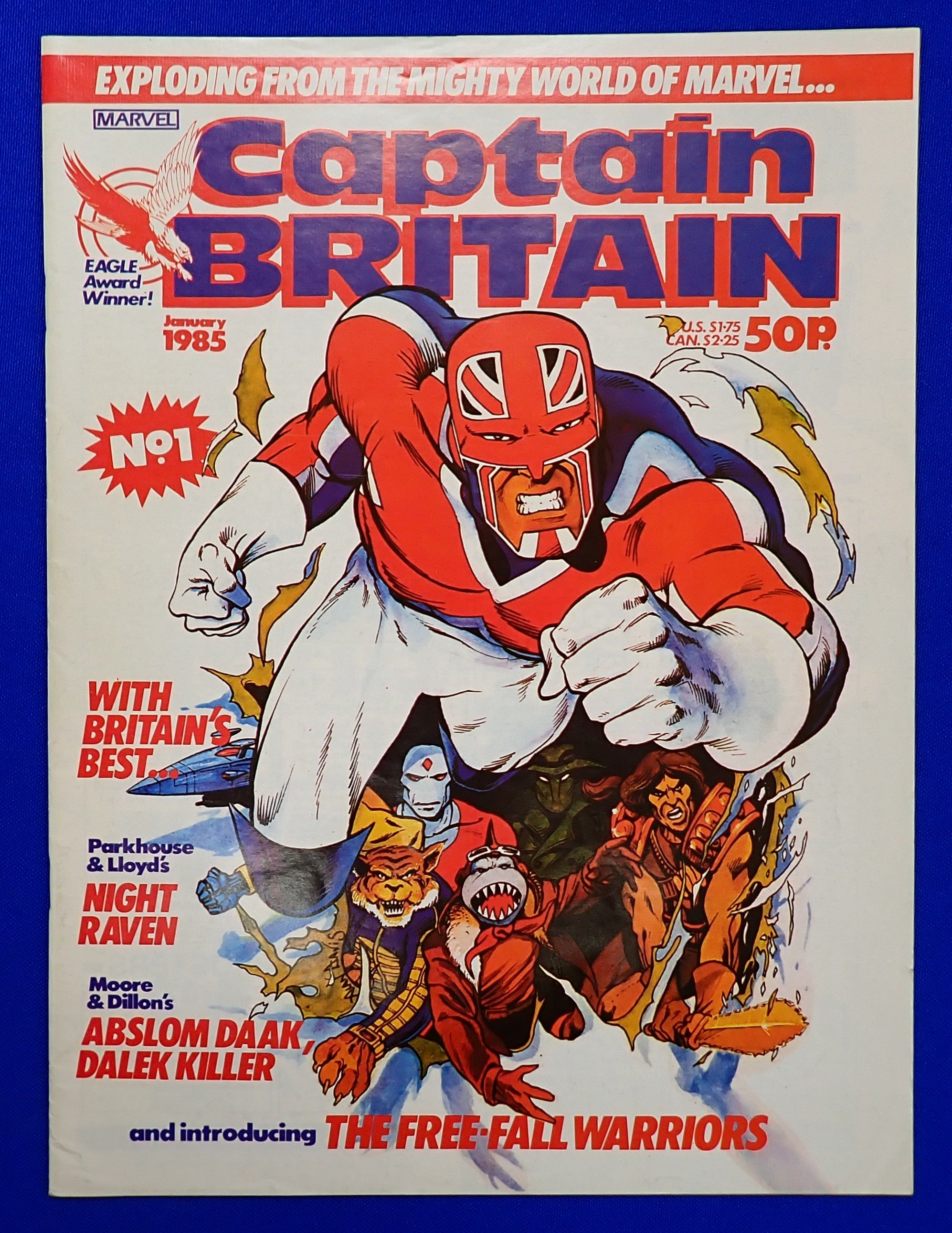 Captain Britain #1 (1985) - VF- (7.5) - Marvel Magazine
