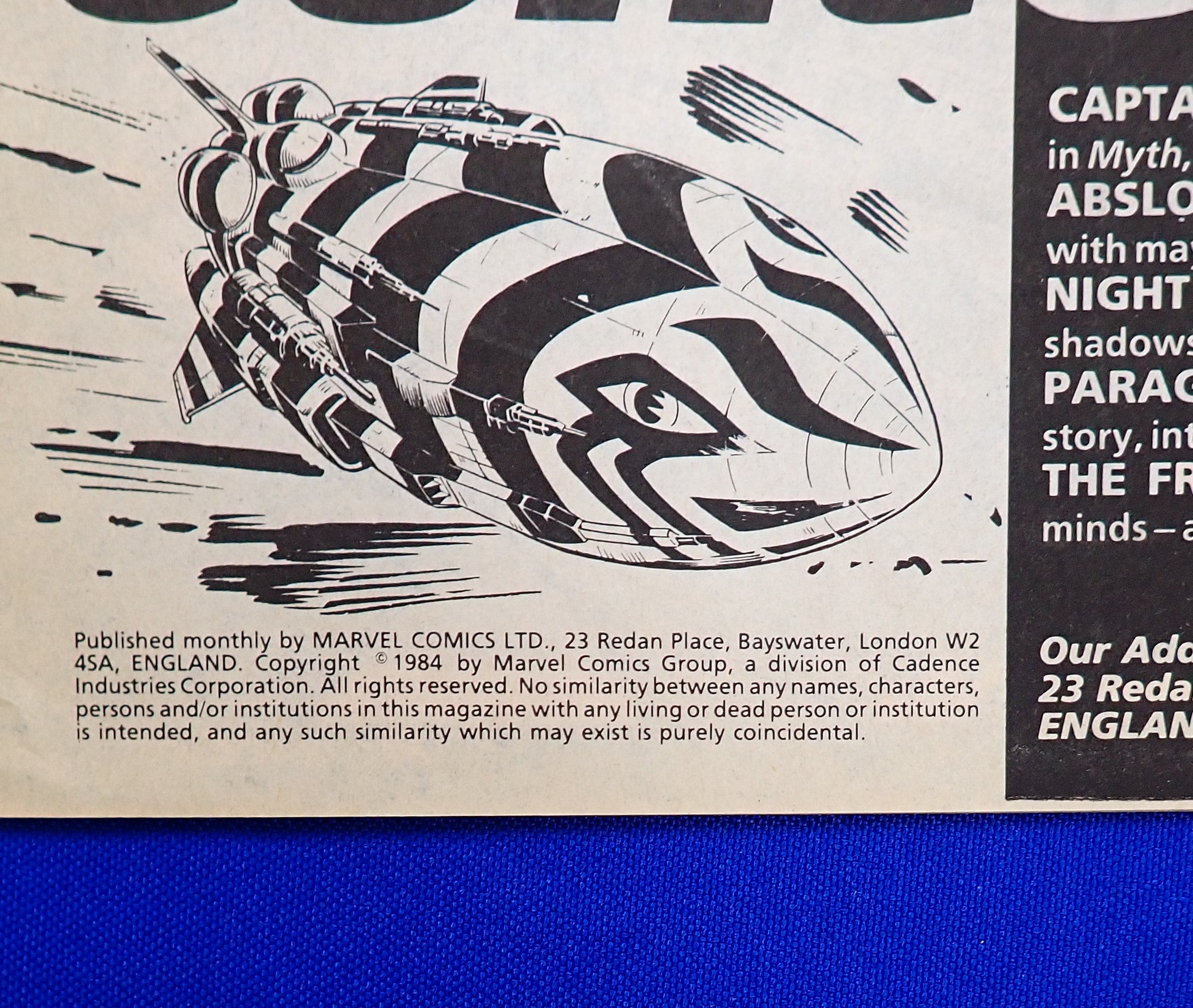 Captain Britain #1 (1985) - VF- (7.5) - Marvel Magazine