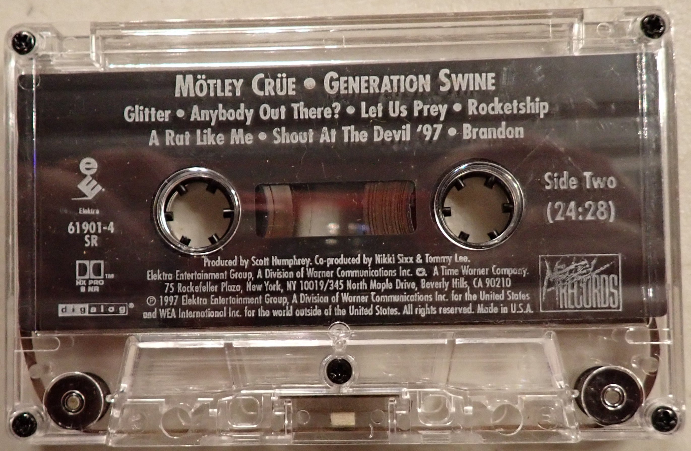 Motley Crue - Generation Swine - Cassette Tape