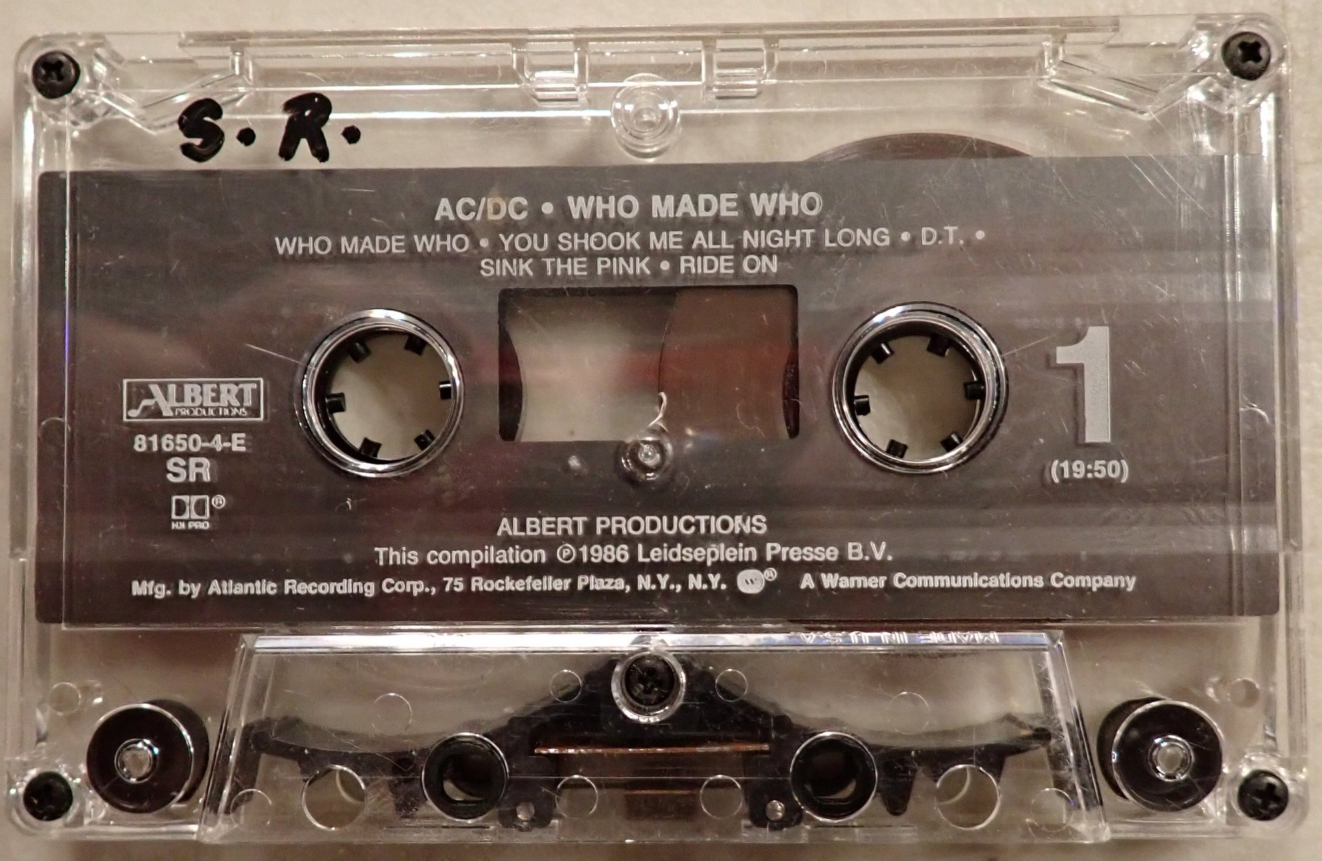 AC/DC - Who Made Who - Cassette Tape