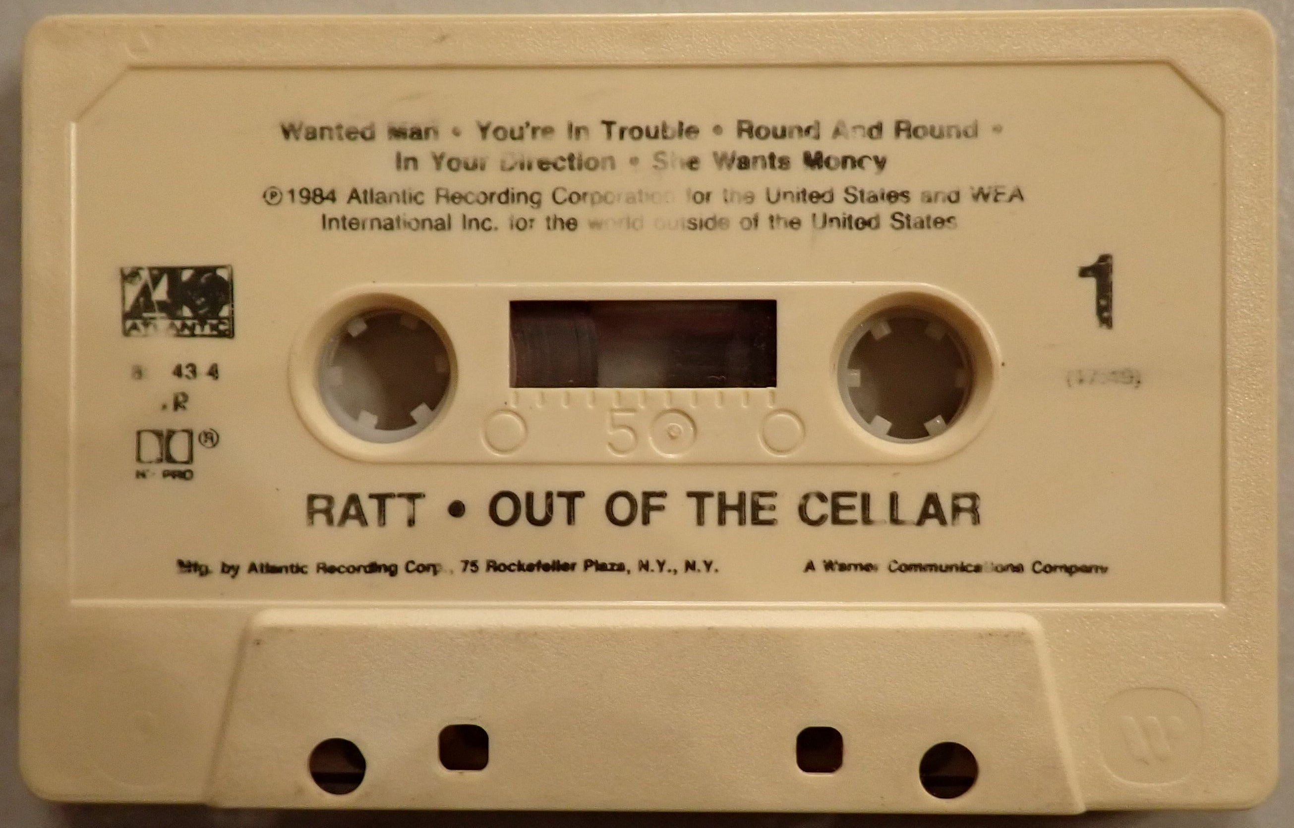 Ratt - Out Of The Cellar - Cassette Tape