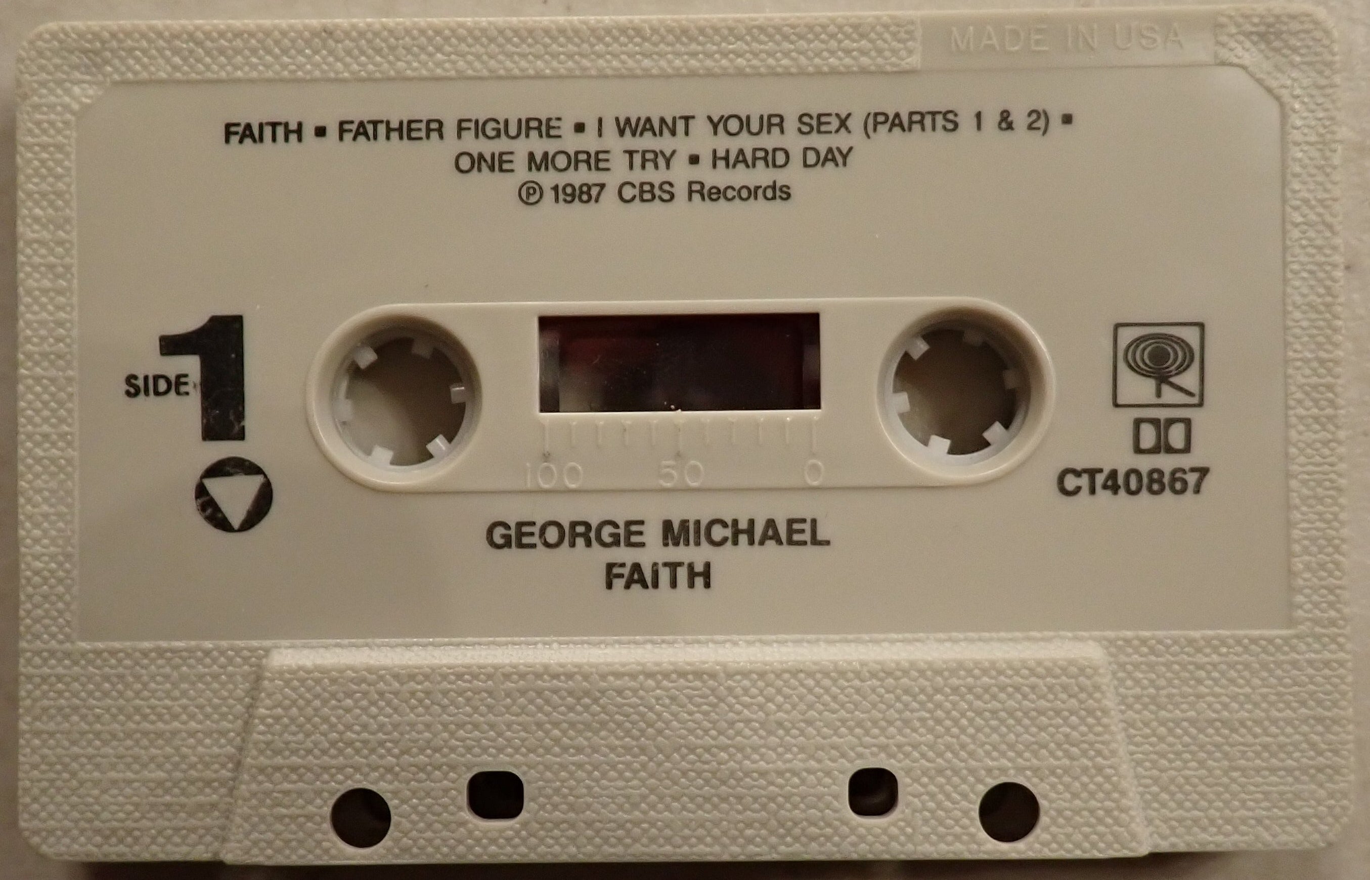 George Michael - Faith - Cassette Tape
