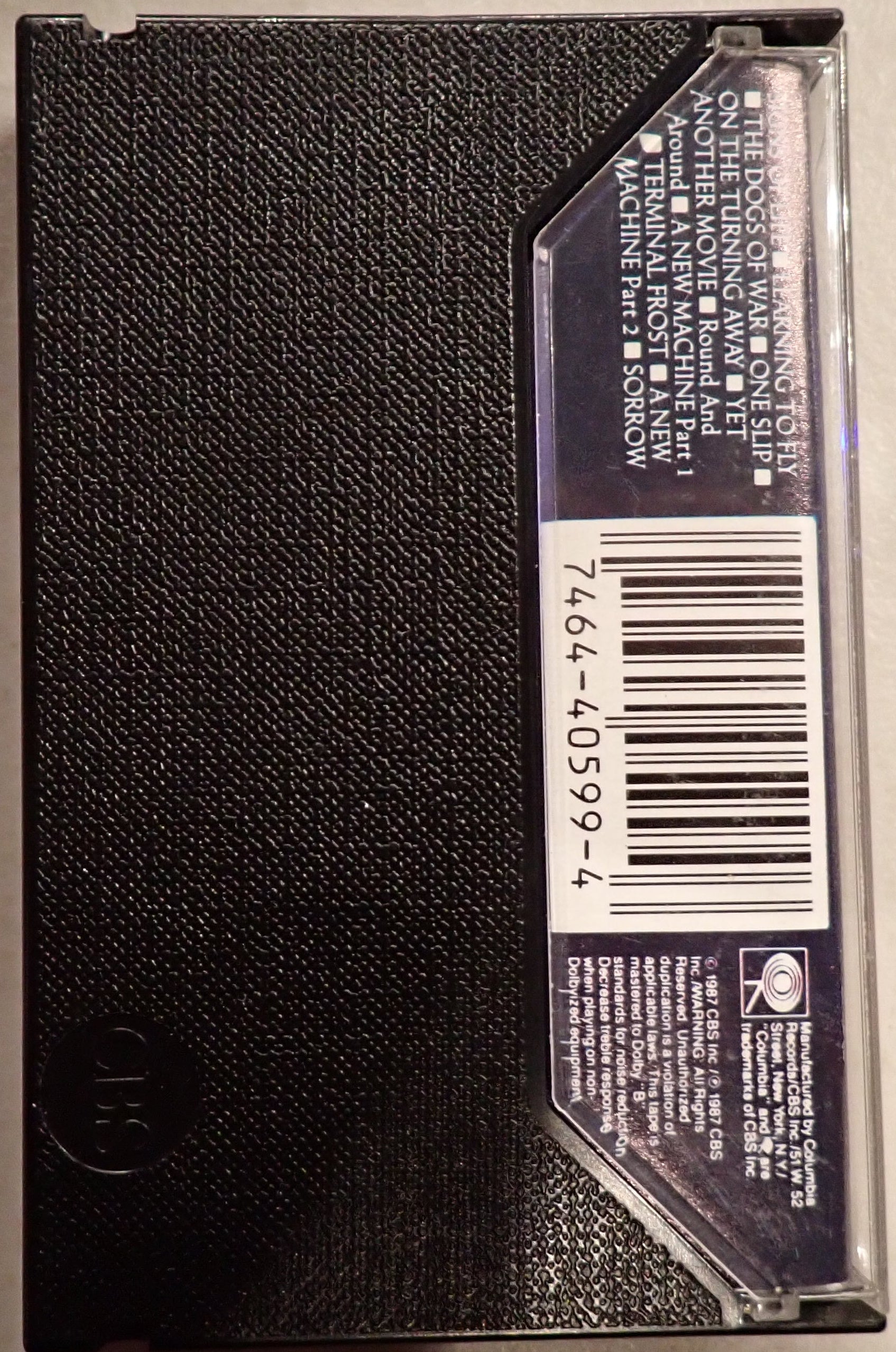 Pink Floyd - A Momentary Lapse Of Reason - Cassette Tape