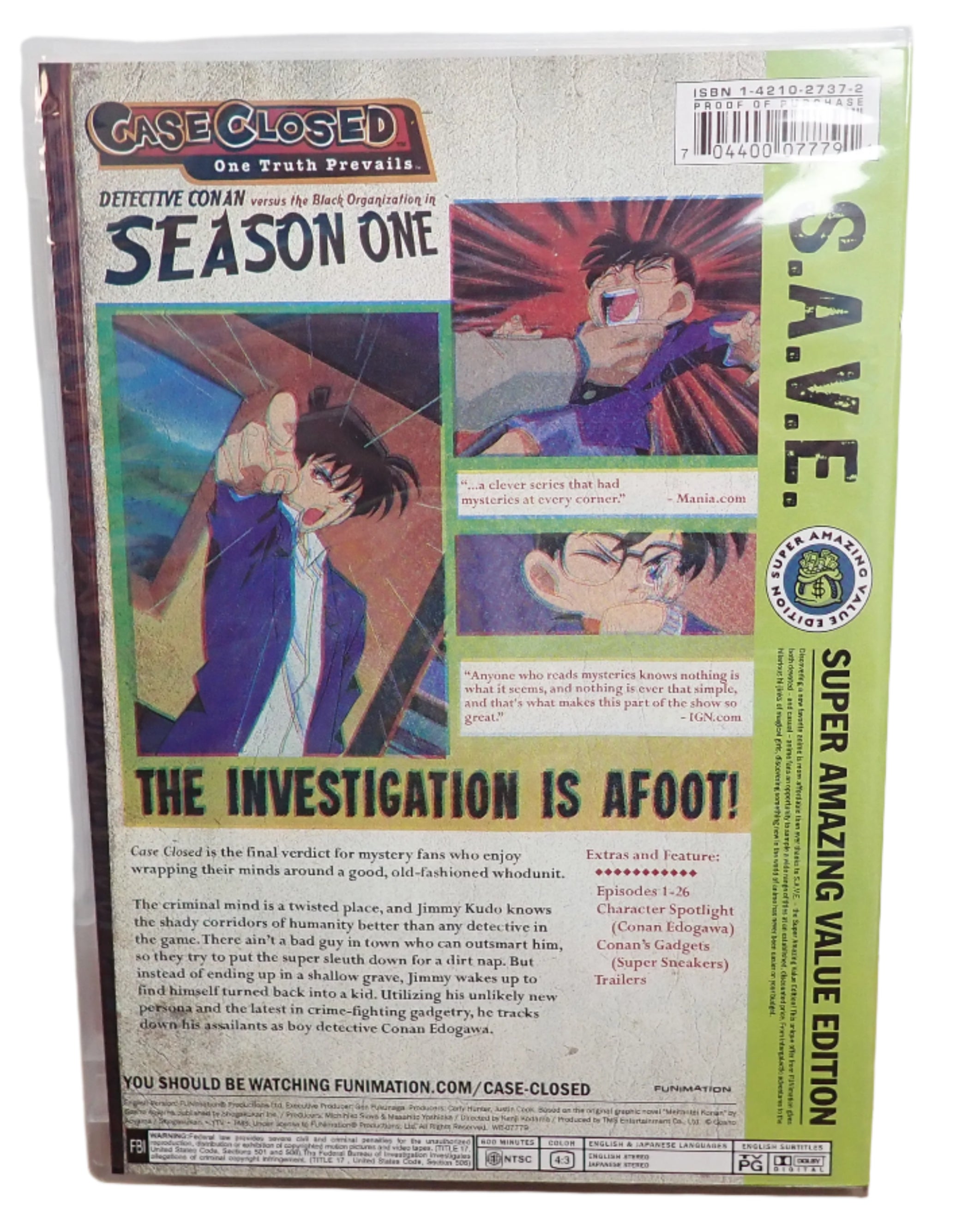 Case Closed Season 1 - DVD – Infinity Flux