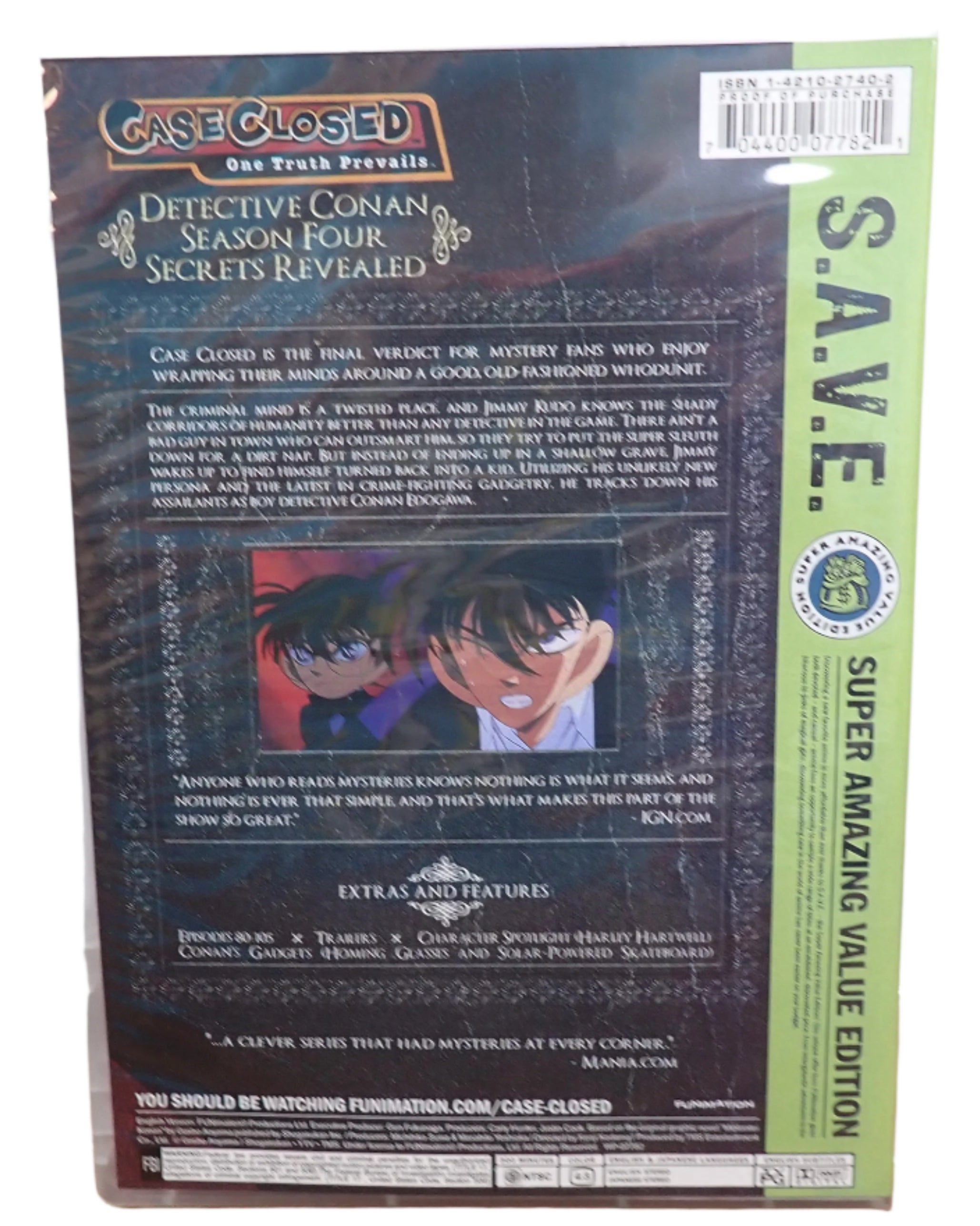 S.A.V.E. Case Closed Season Four - DVD