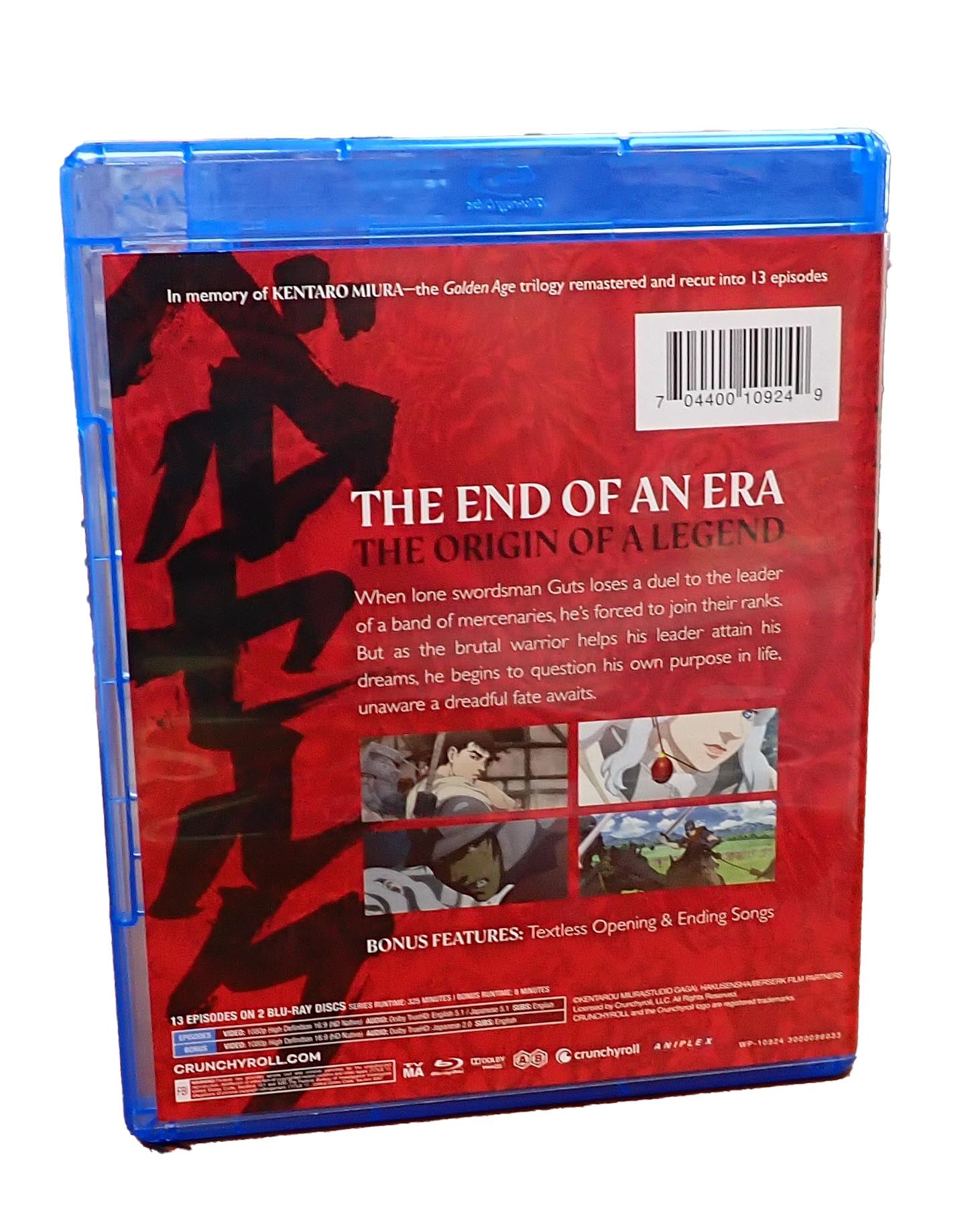 Berserk Golden Age Arc Memorial Edition - Blu-ray