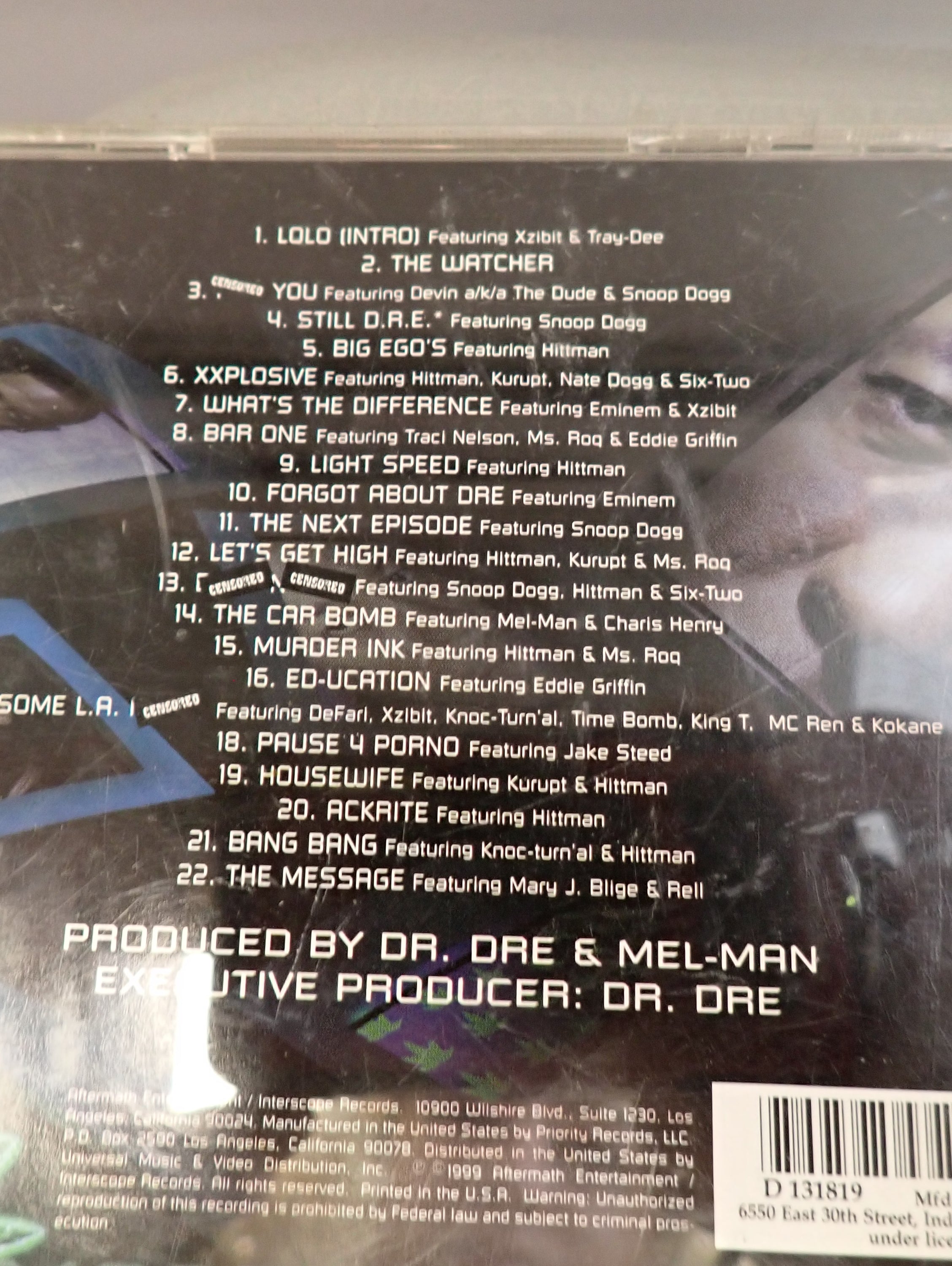 Dr. Dre - 2001 CD