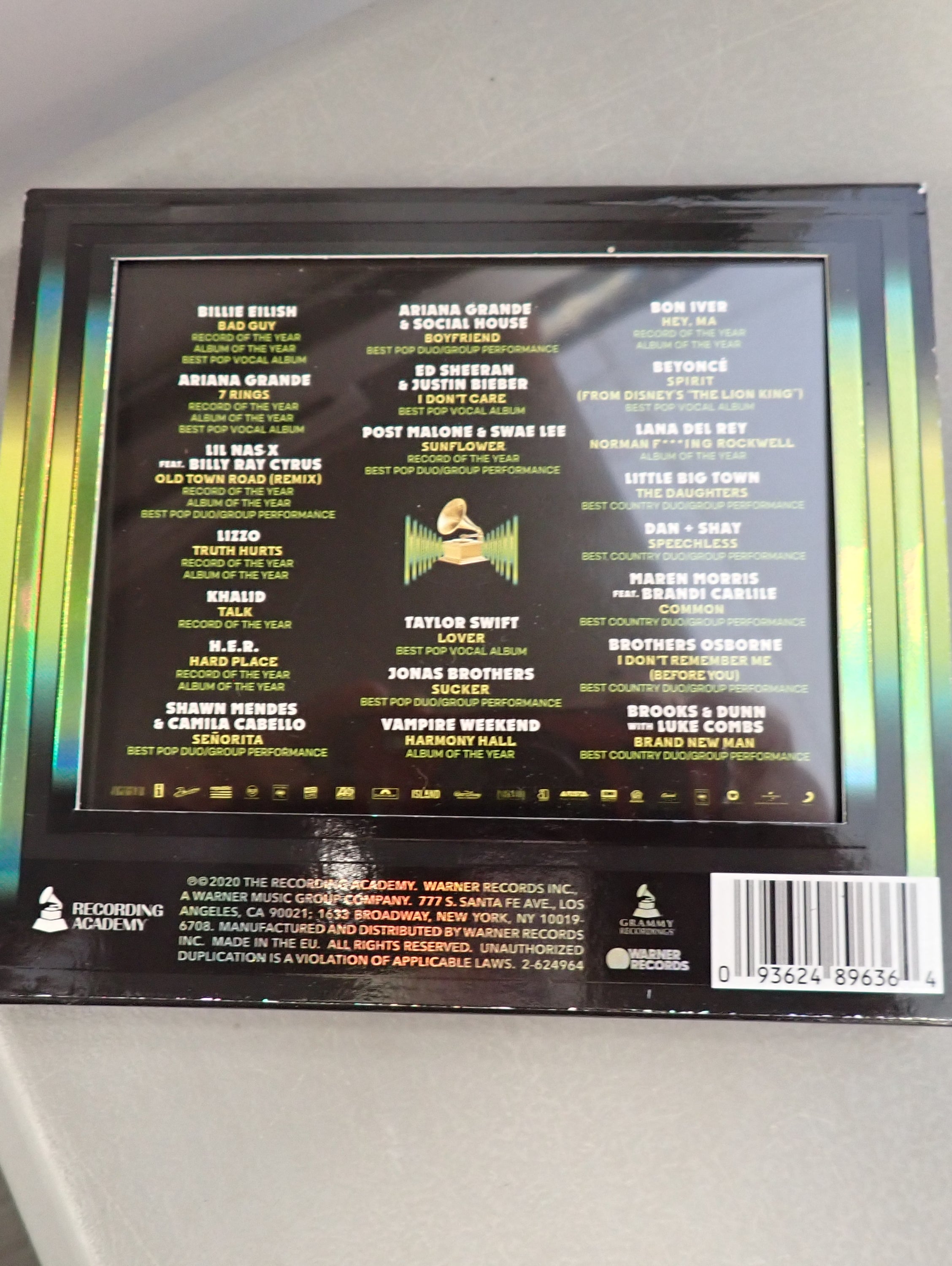 Grammy 2020 Nominees - CD
