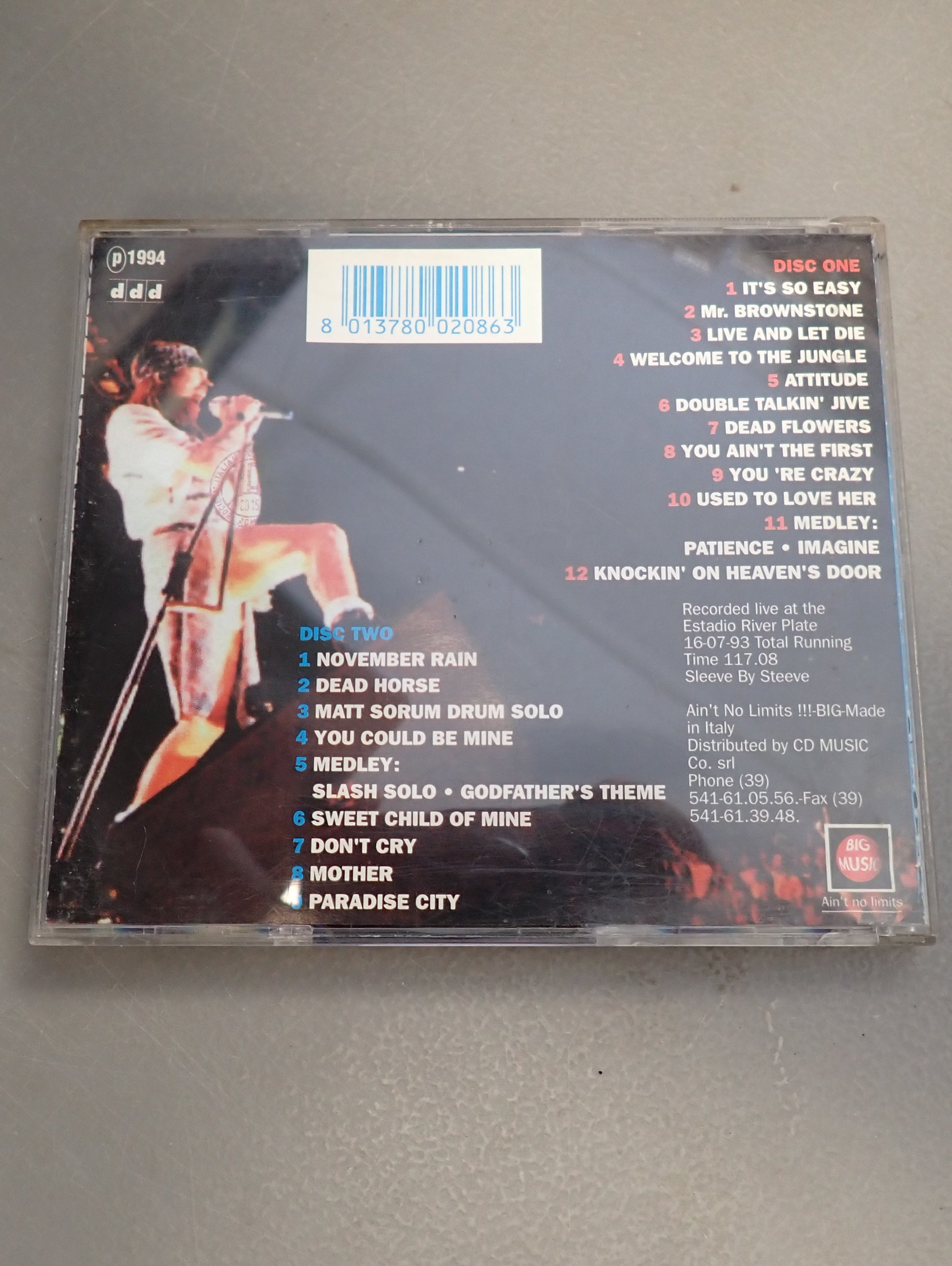 Guns and Roses - Live in Argentina CD