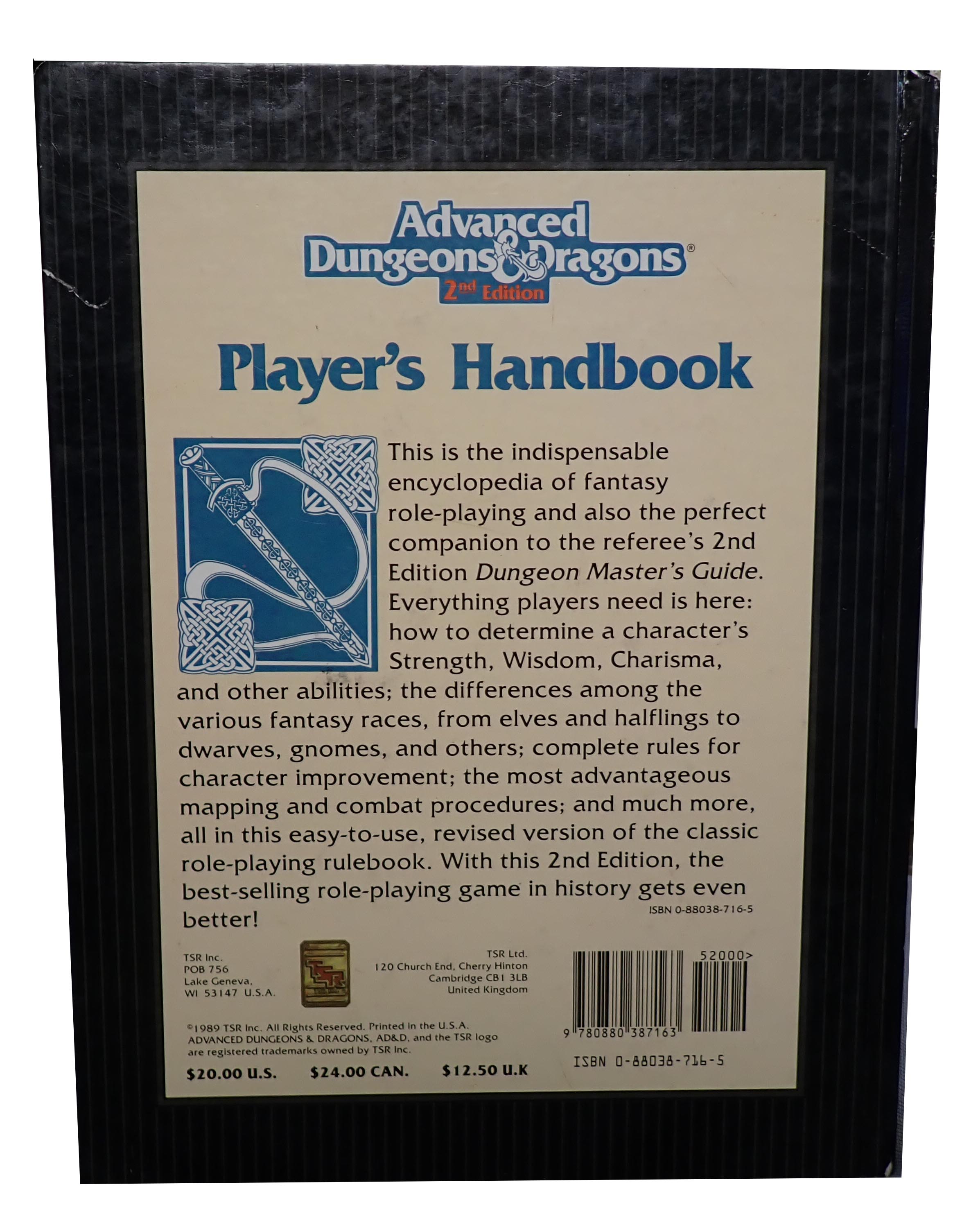 AD&D 2nd Edition Player's Handbook [Pre-Owned]