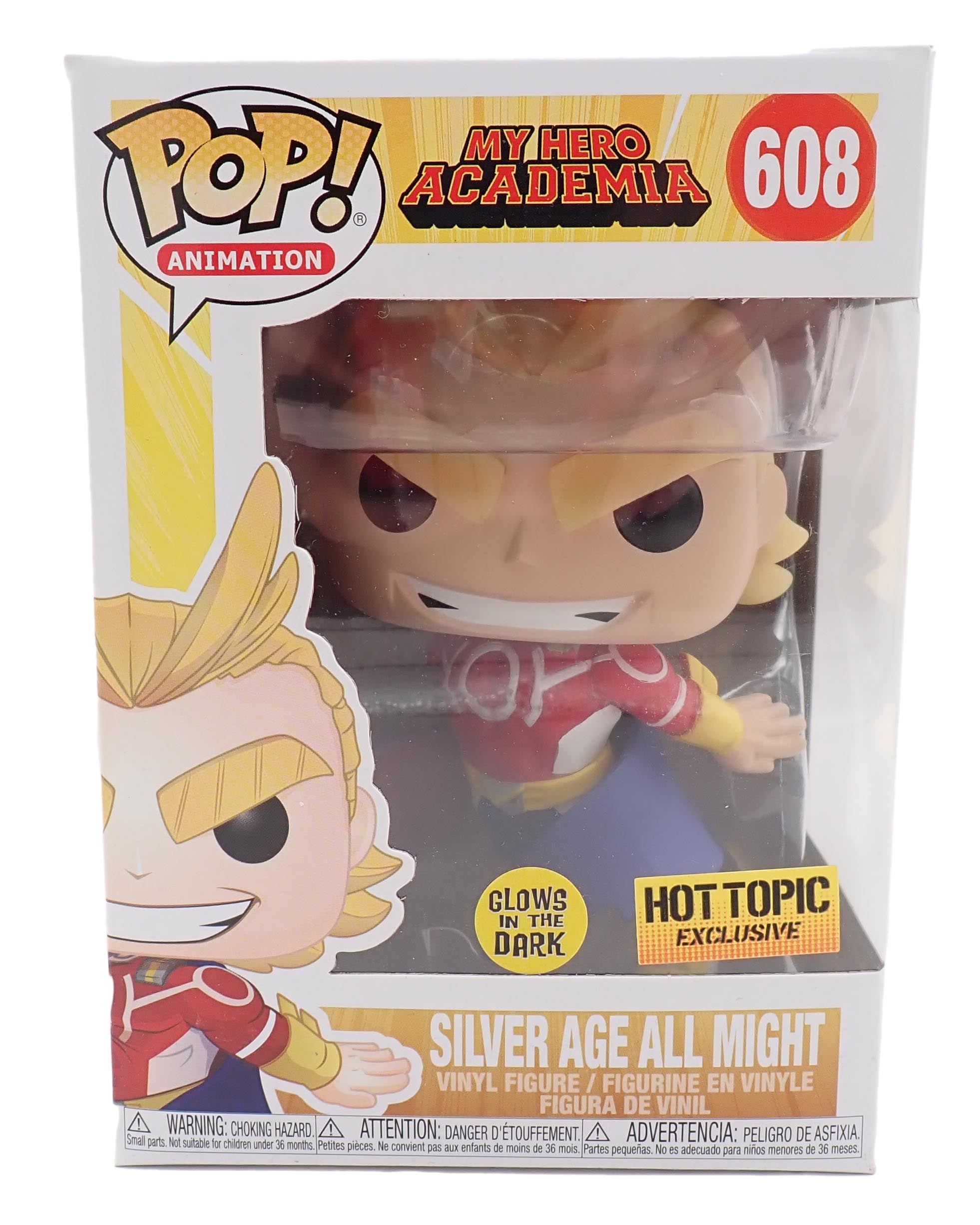 Silver Age All Might (Hot Topic Exclusive) - POP! #608 [PRE-OWNED]
