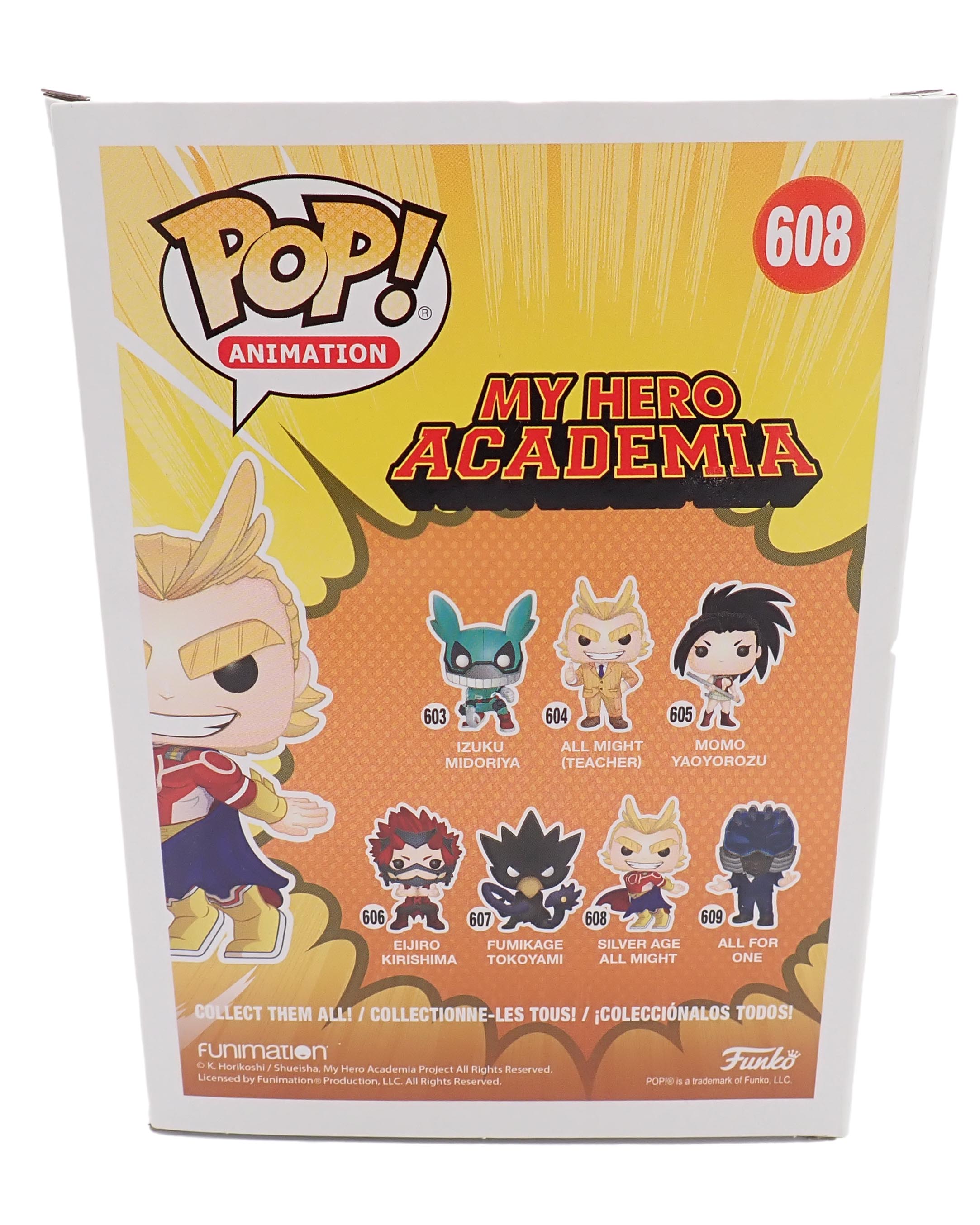 Silver Age All Might (Hot Topic Exclusive) - POP! #608 [PRE-OWNED]