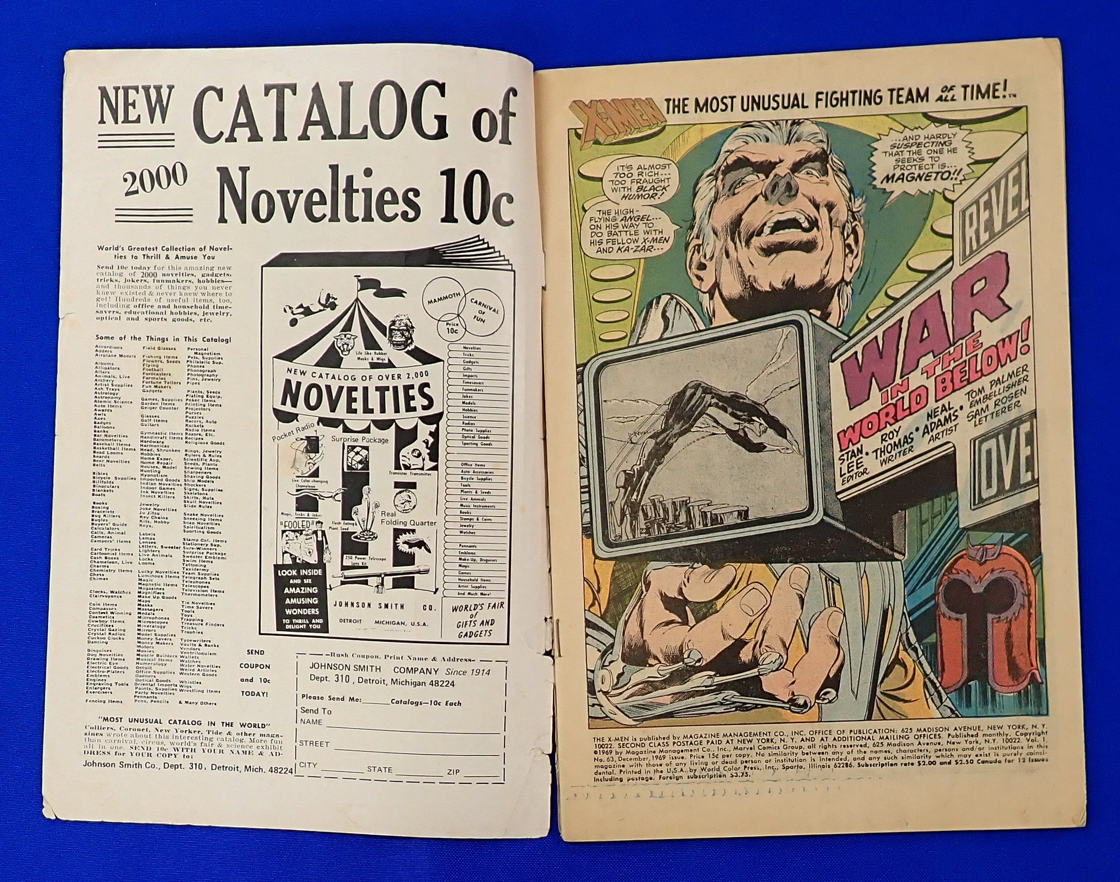X-Men #63 (1969) - GD/GD- (1.8-2.0) - Silver Age Issue