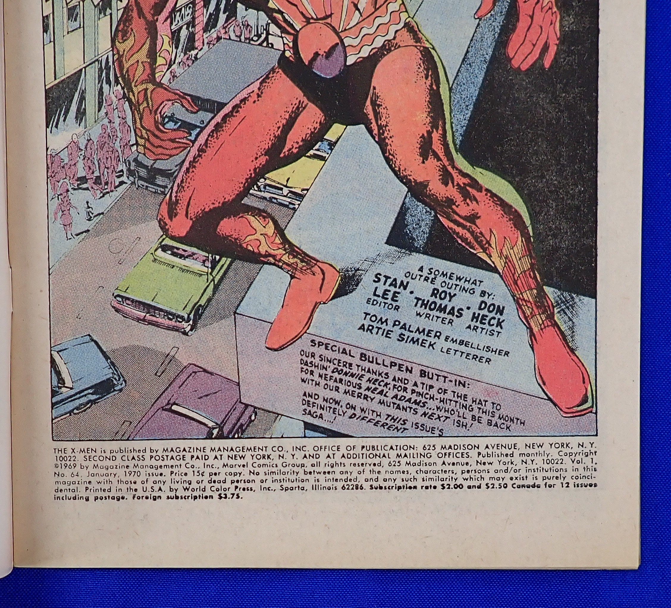 X-Men #64 (1970) - FN/FN+ (6.0-6.5) - 1st App. Sunfire