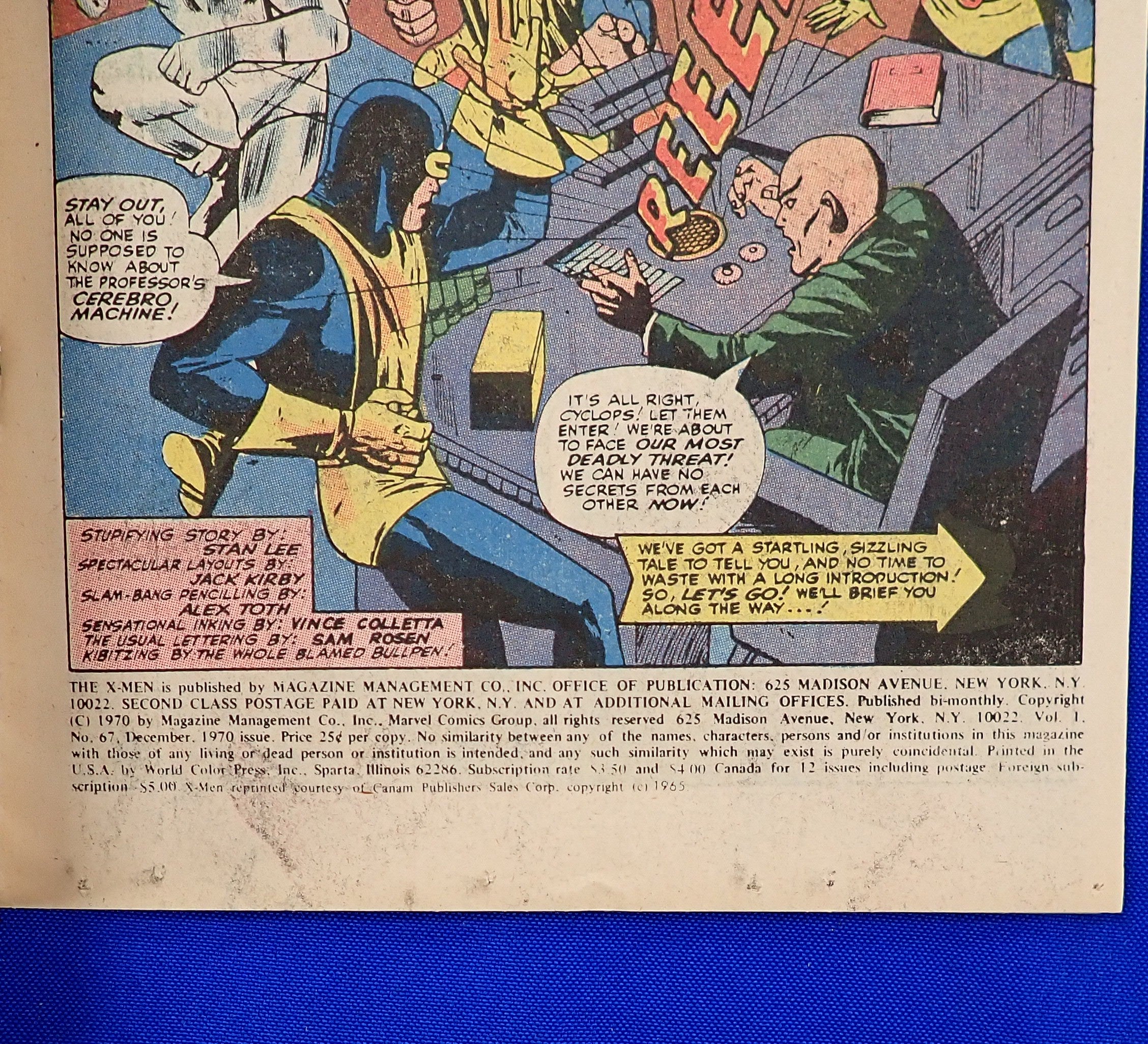 X-Men #67 (1970) - GD/VG (3.0-3.5) - Reprints Issues #12 & #13