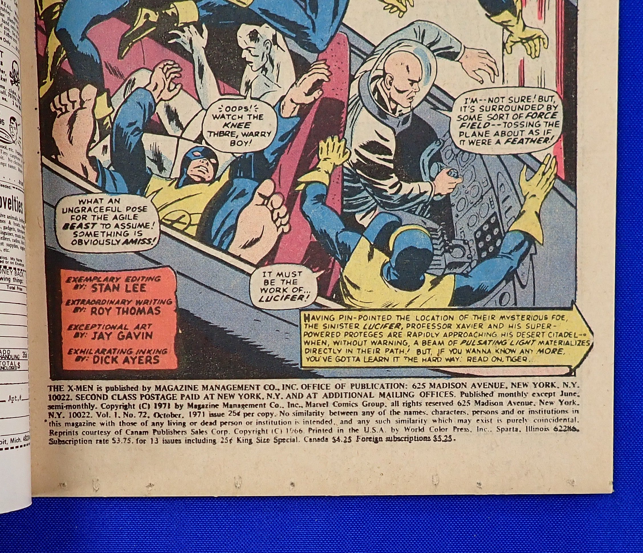 X-Men #72 (1971) - VG/FN- (5.0-5.5) - Bronze Age Issue