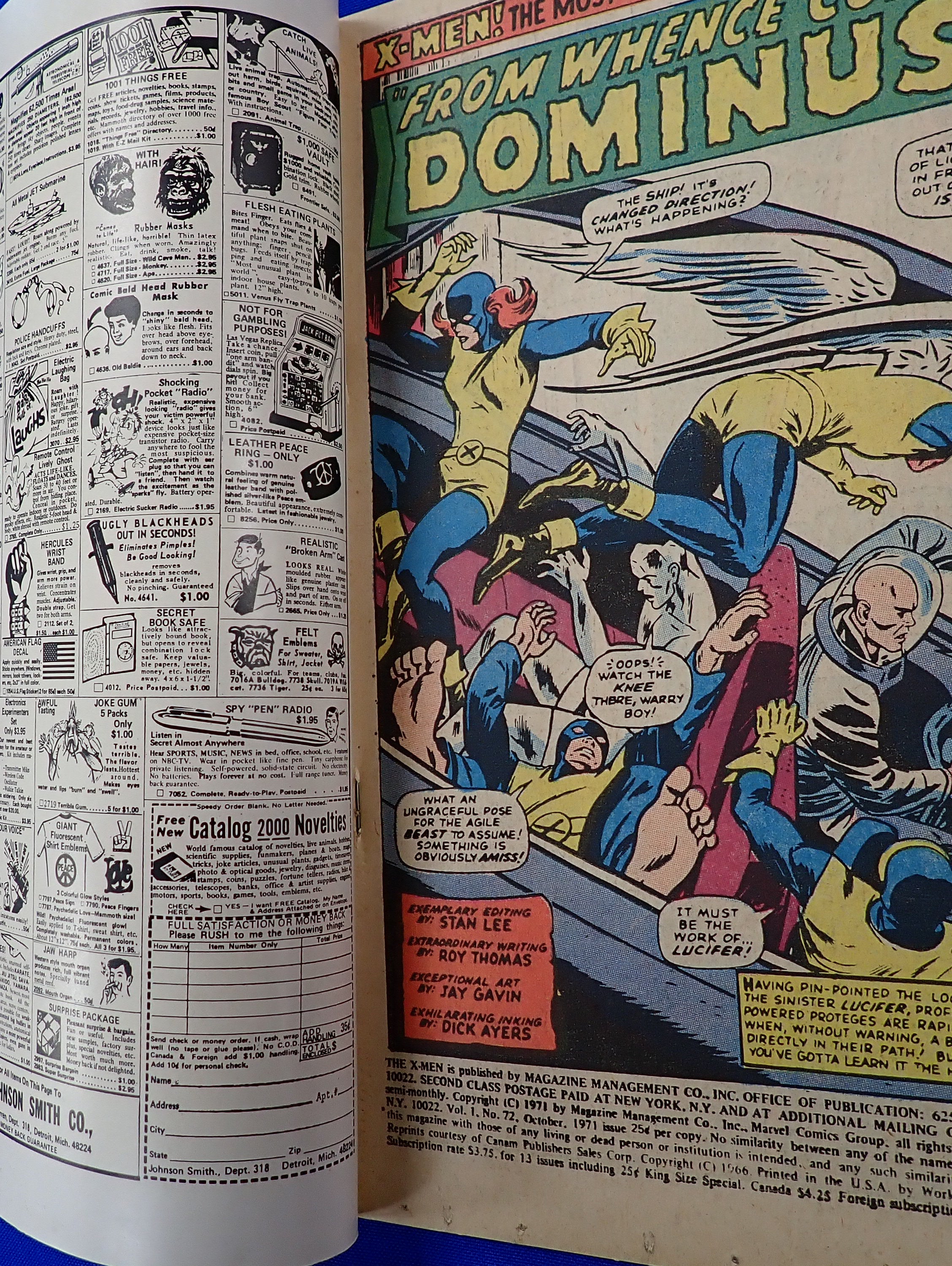 X-Men #72 (1971) - VG/FN- (5.0-5.5) - Bronze Age Issue
