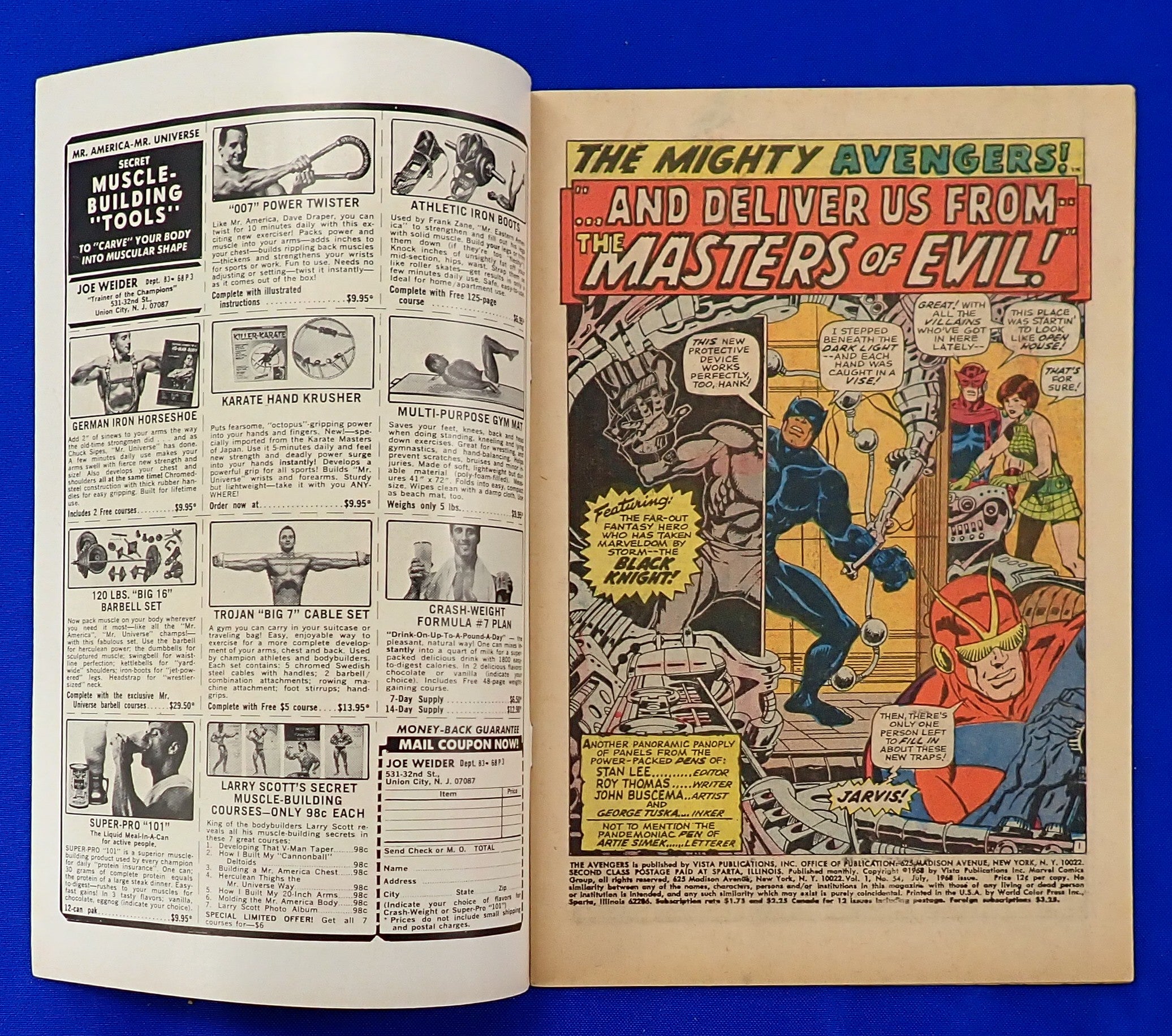 Avengers #54 (1968) - FN/FN- (5.5-6.0) - 1st Cameo App. Ultron