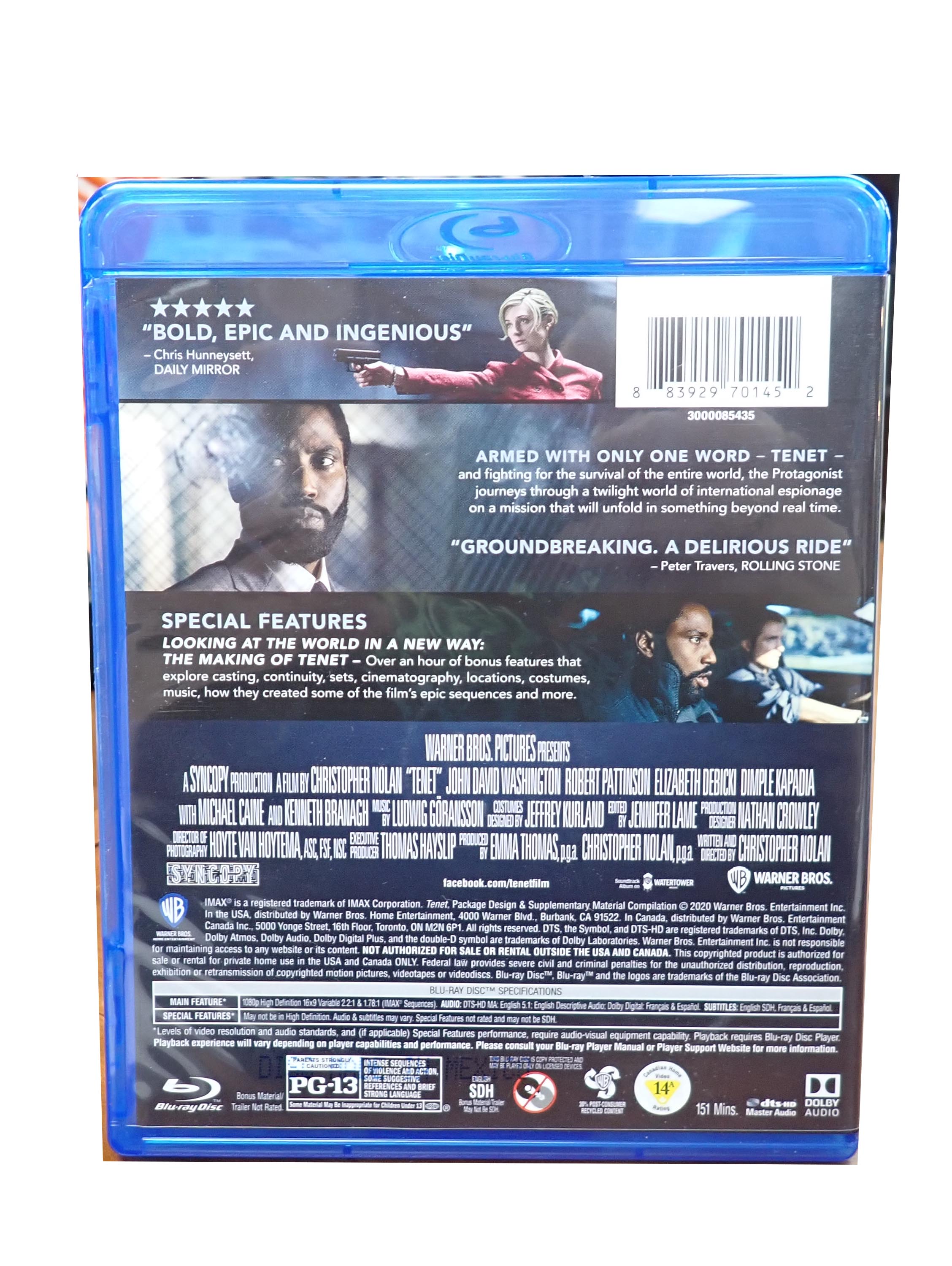 Tenet - [Blu-Ray]