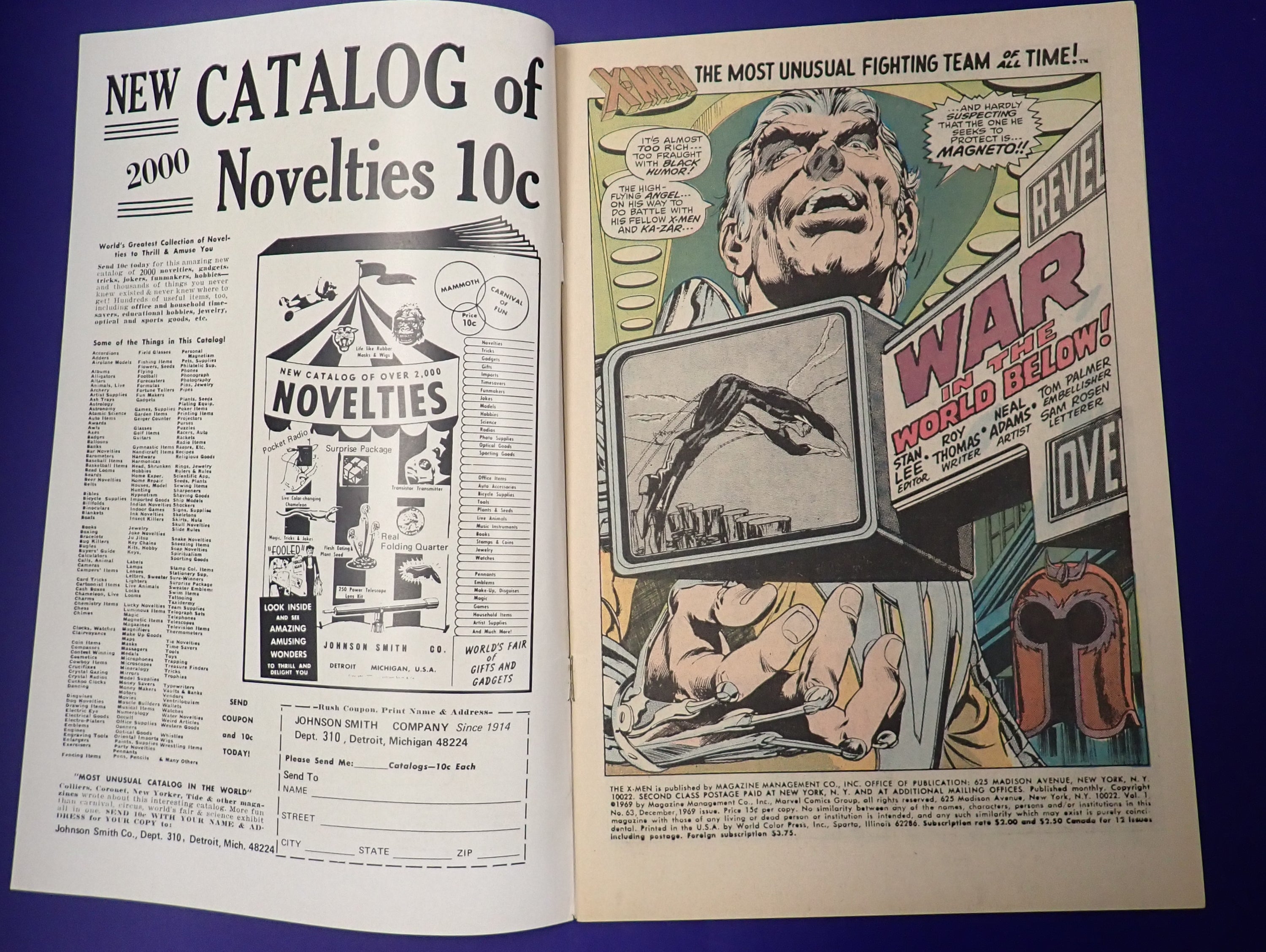 Uncanny X-Men #63 (1969) - FN+ (6.5)