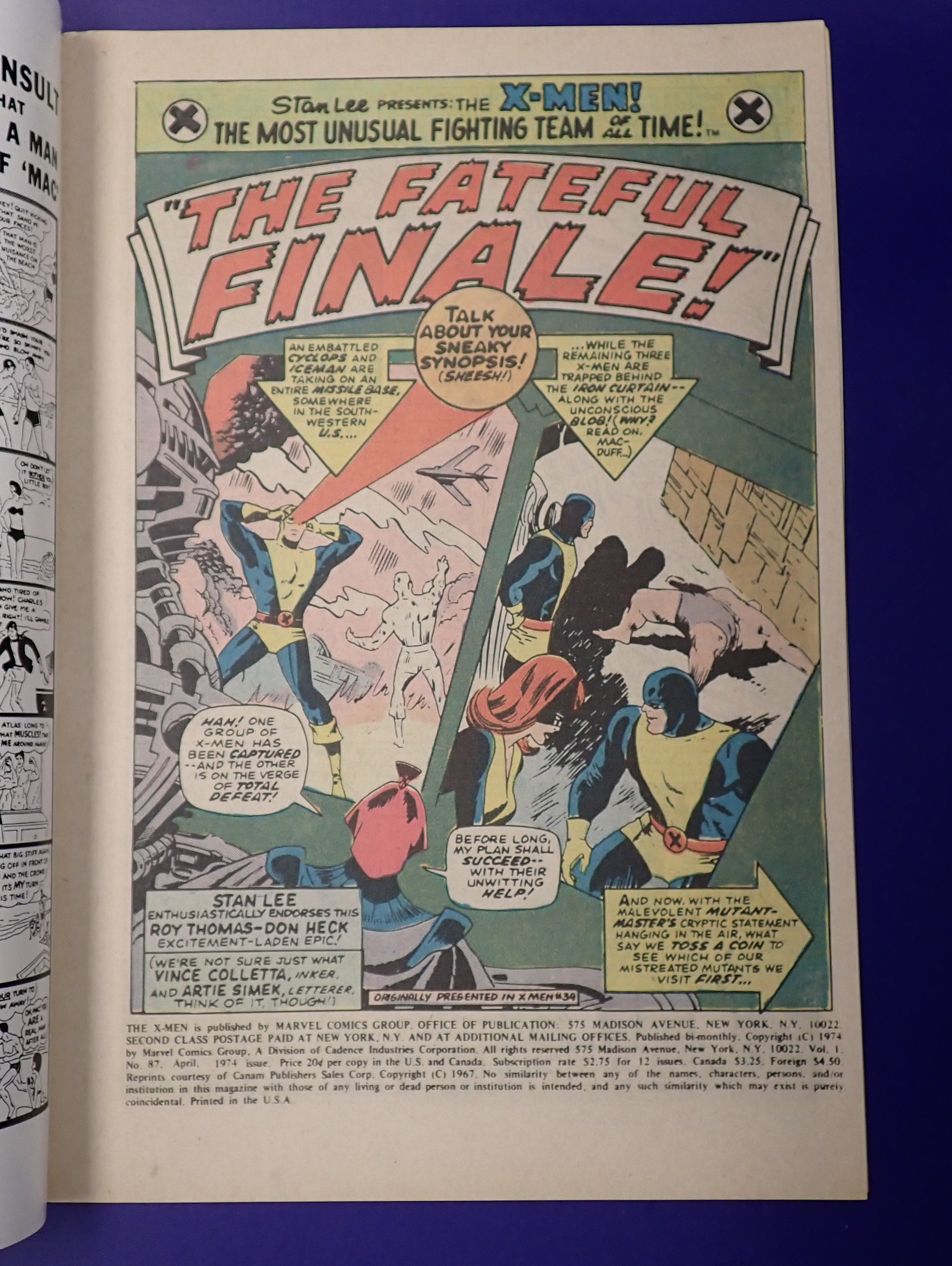 Uncanny X-Men #87 (1974) - FN+ (6.5)