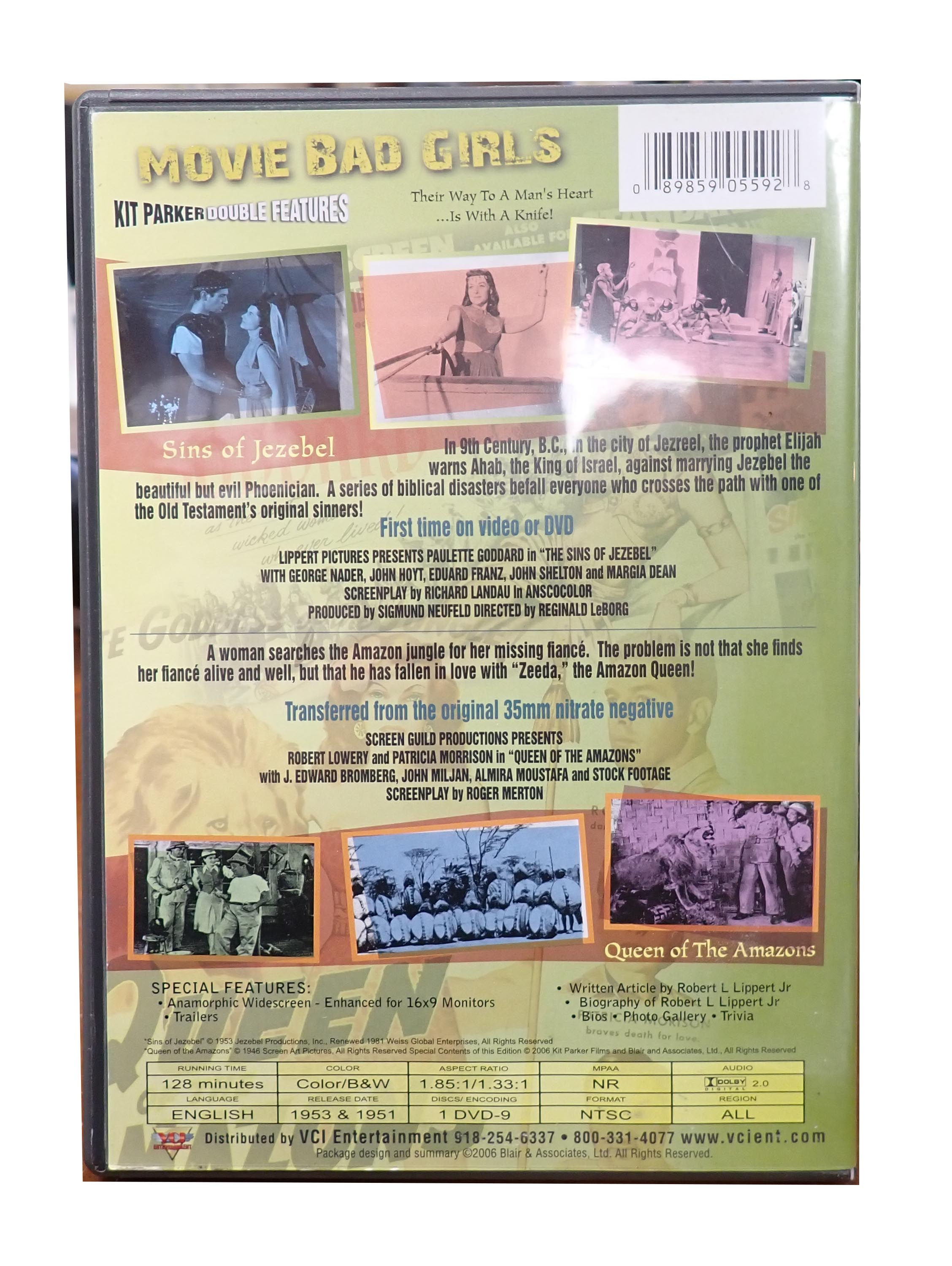 Movie Bad Girls Volume 1: Sins of Jezebel / Queen of the Amazon - [DVD]