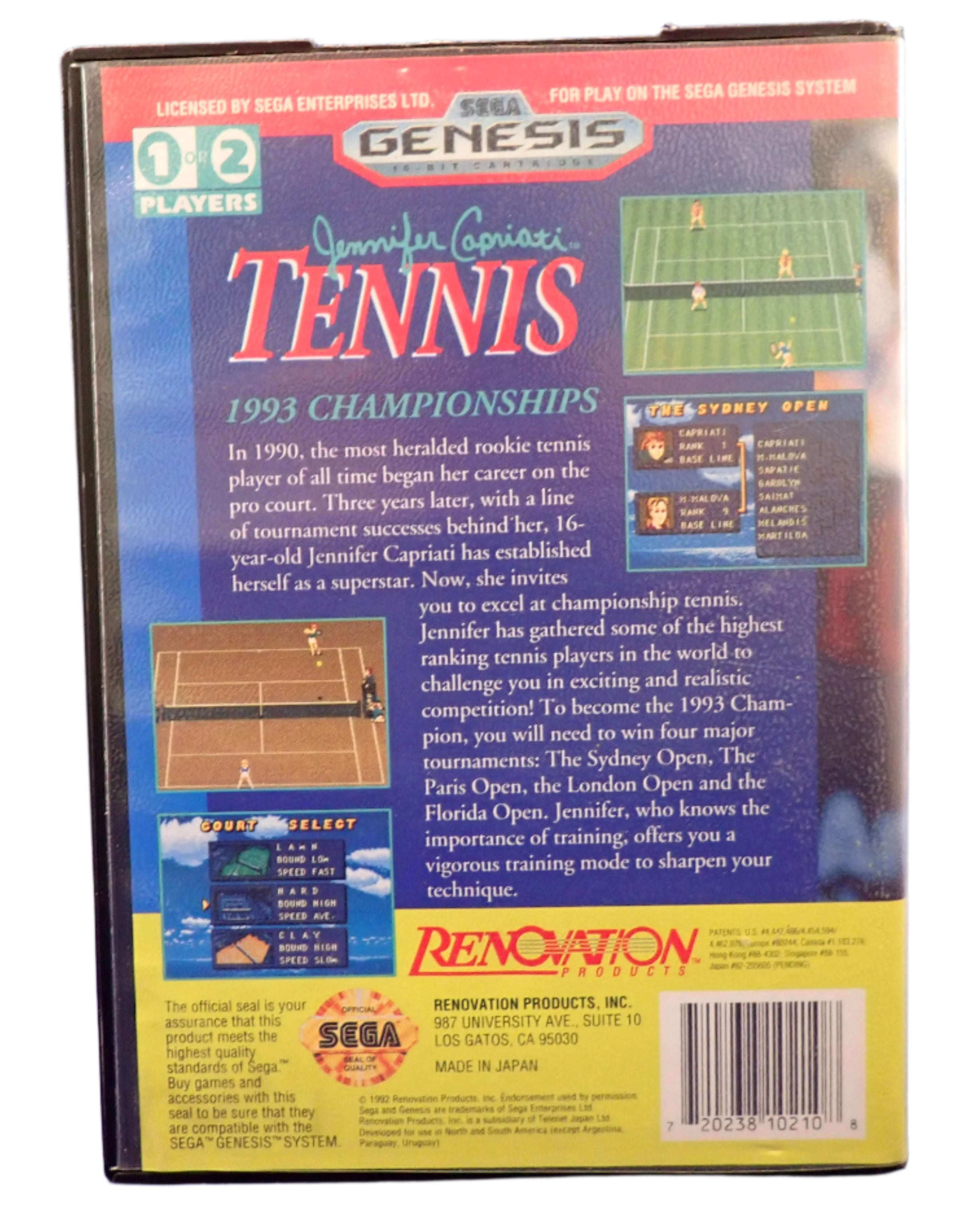 Jennifer Capriati Tennis - Genesis