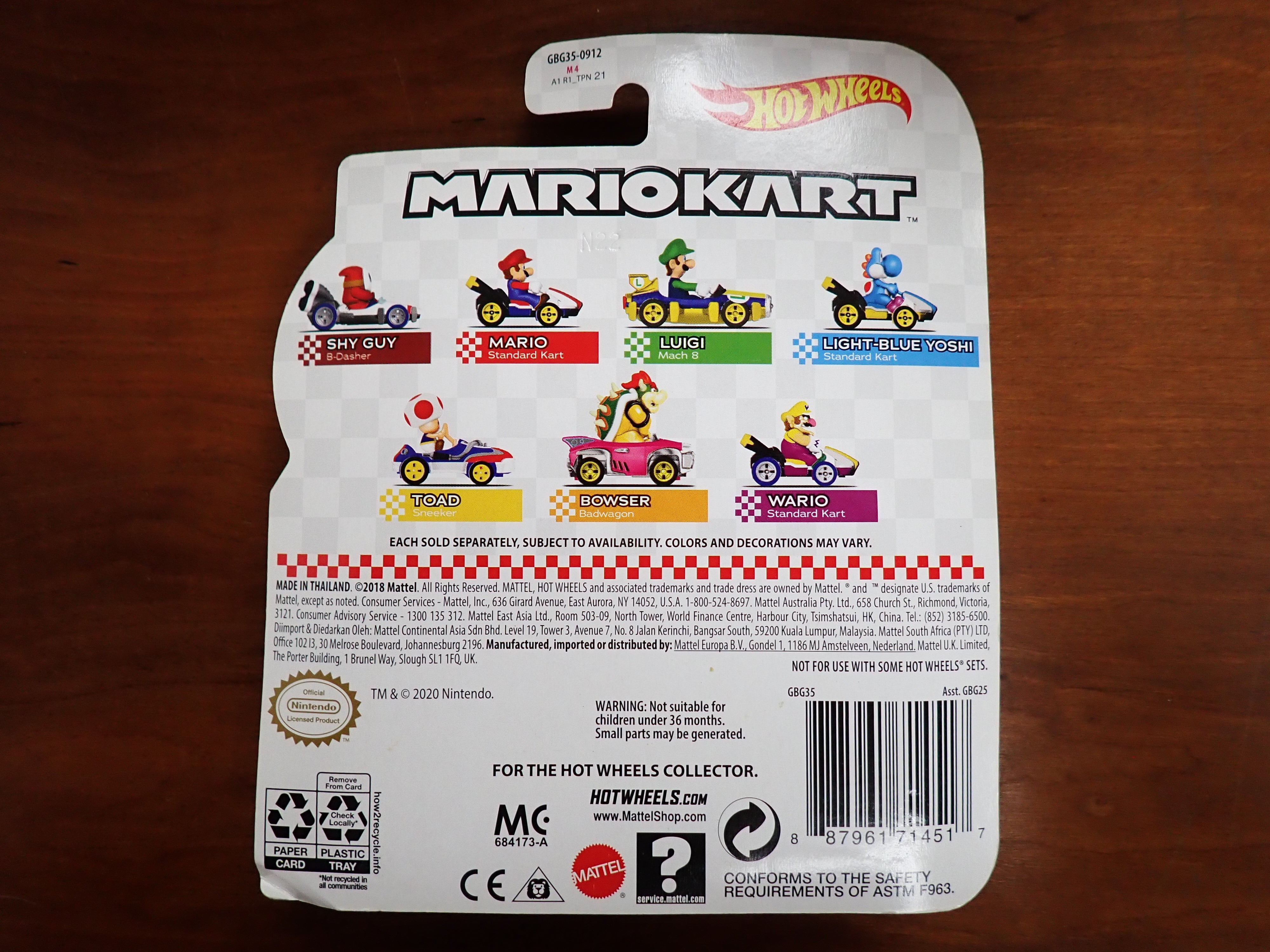 Hot Wheels: Mario Kart - Light-Blue Yoshi