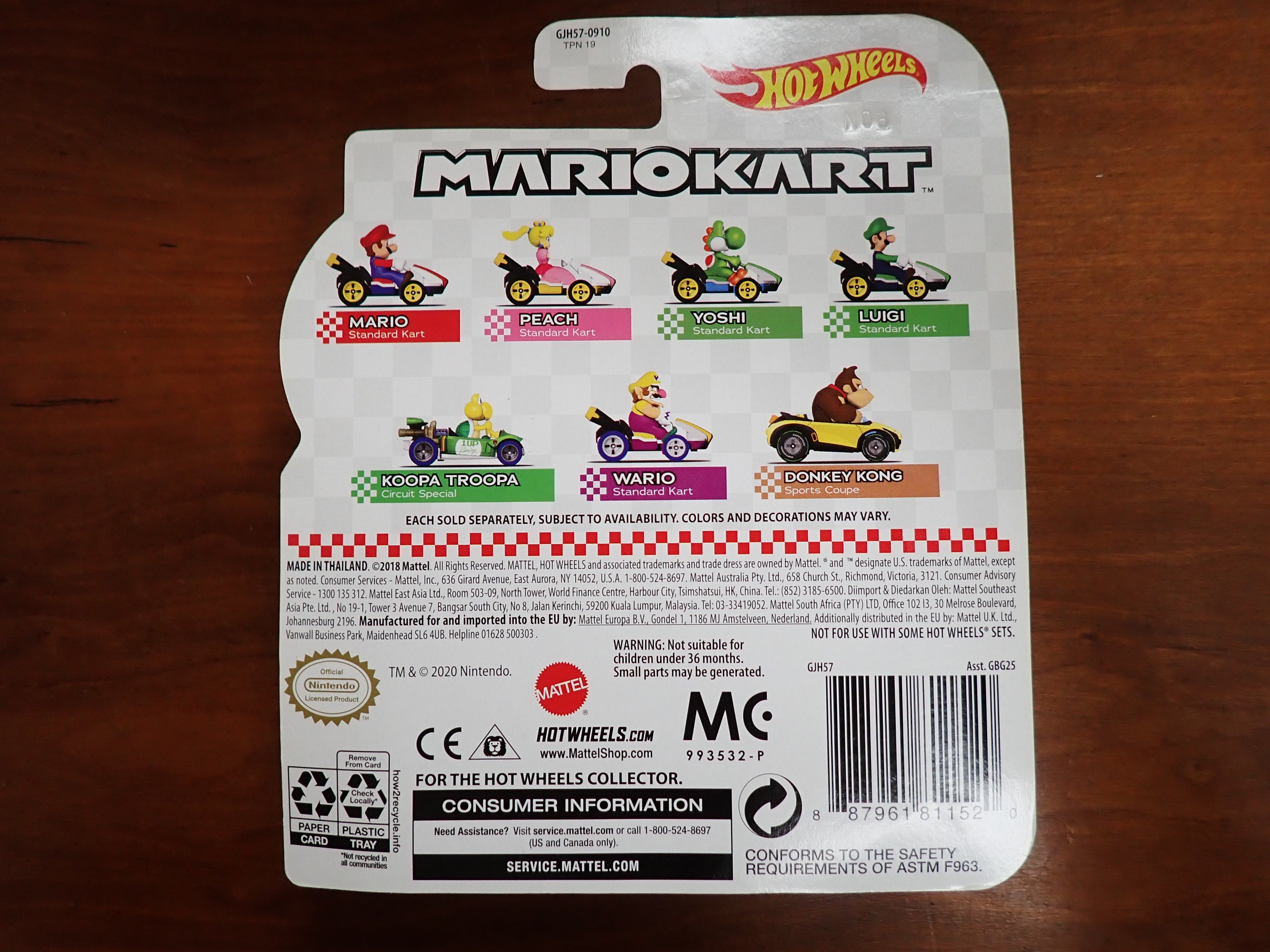 Hot Wheels: Mario Kart - Donkey Kong (Sports Coupe)
