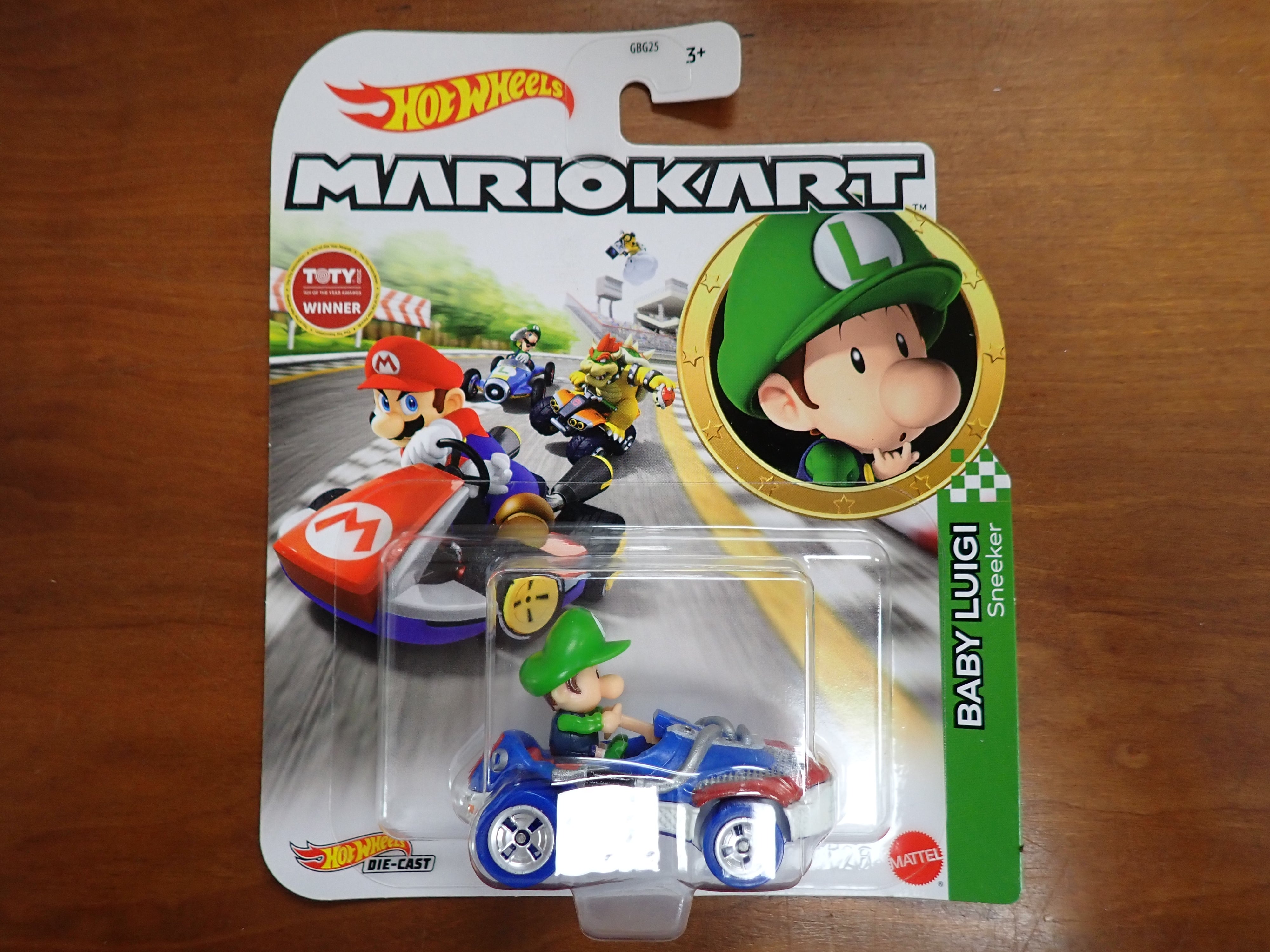 Hot Wheels: Mario Kart - Baby Luigi (Sneeker)
