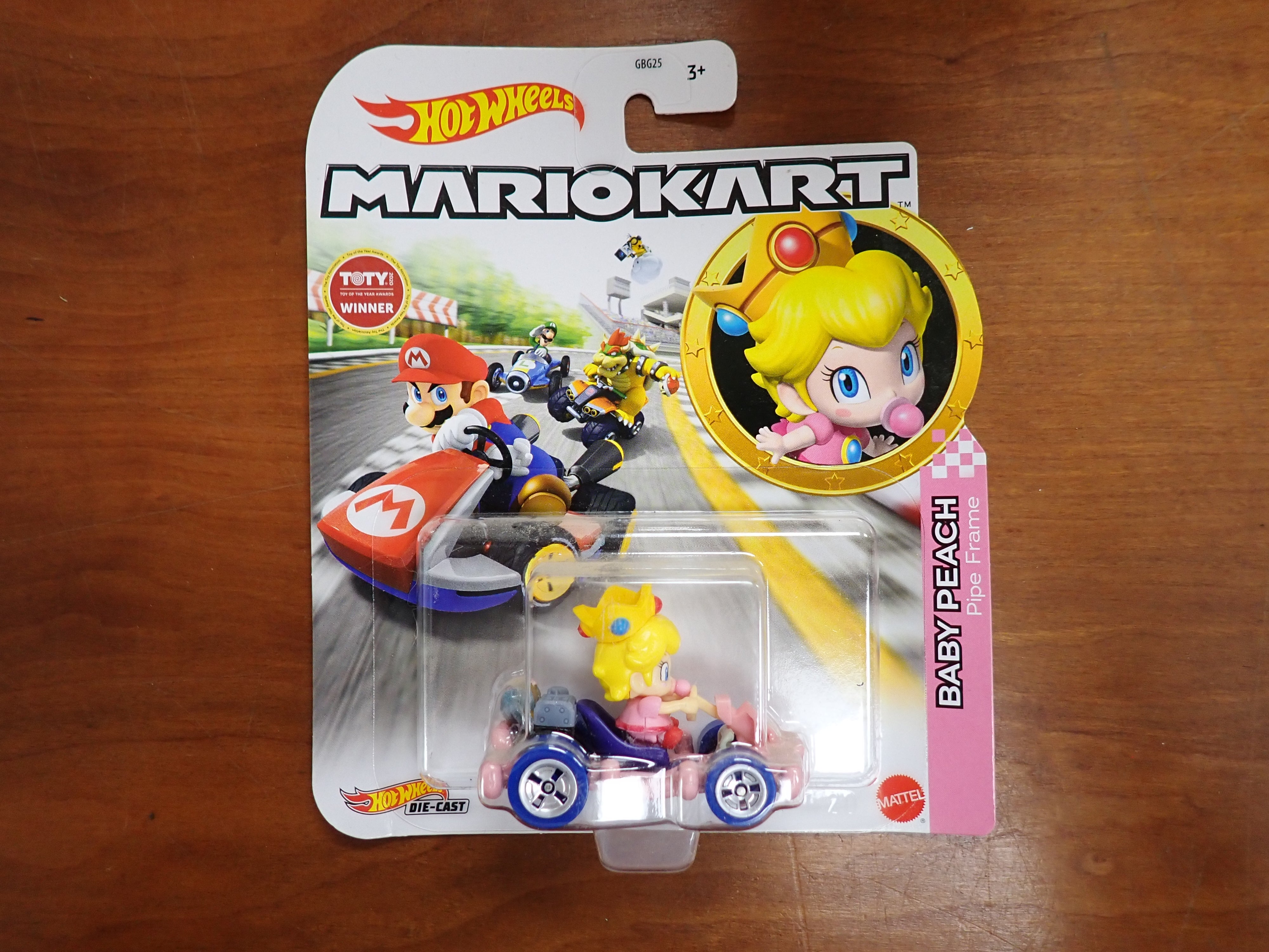 Hot Wheels: Mario Kart - Baby Peach (Pipe Frame)