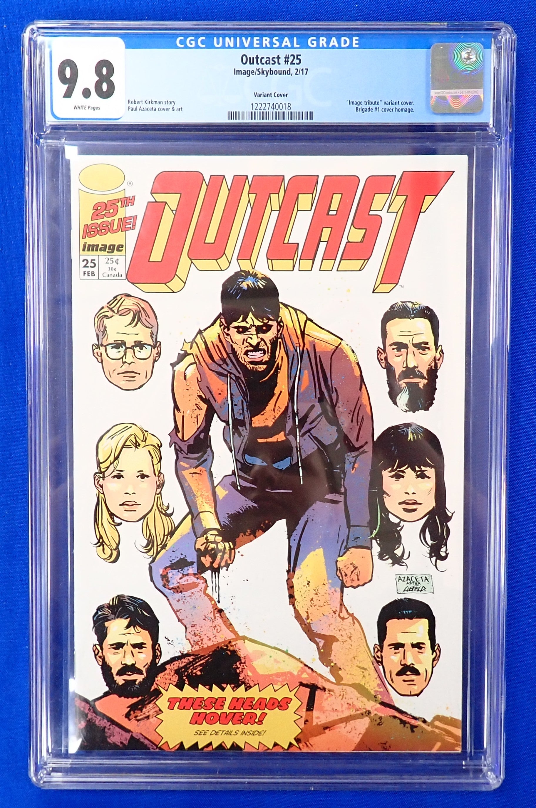 Outcast #25 (2017) - CGC 9.8 - Brigade #1 Cover Homage