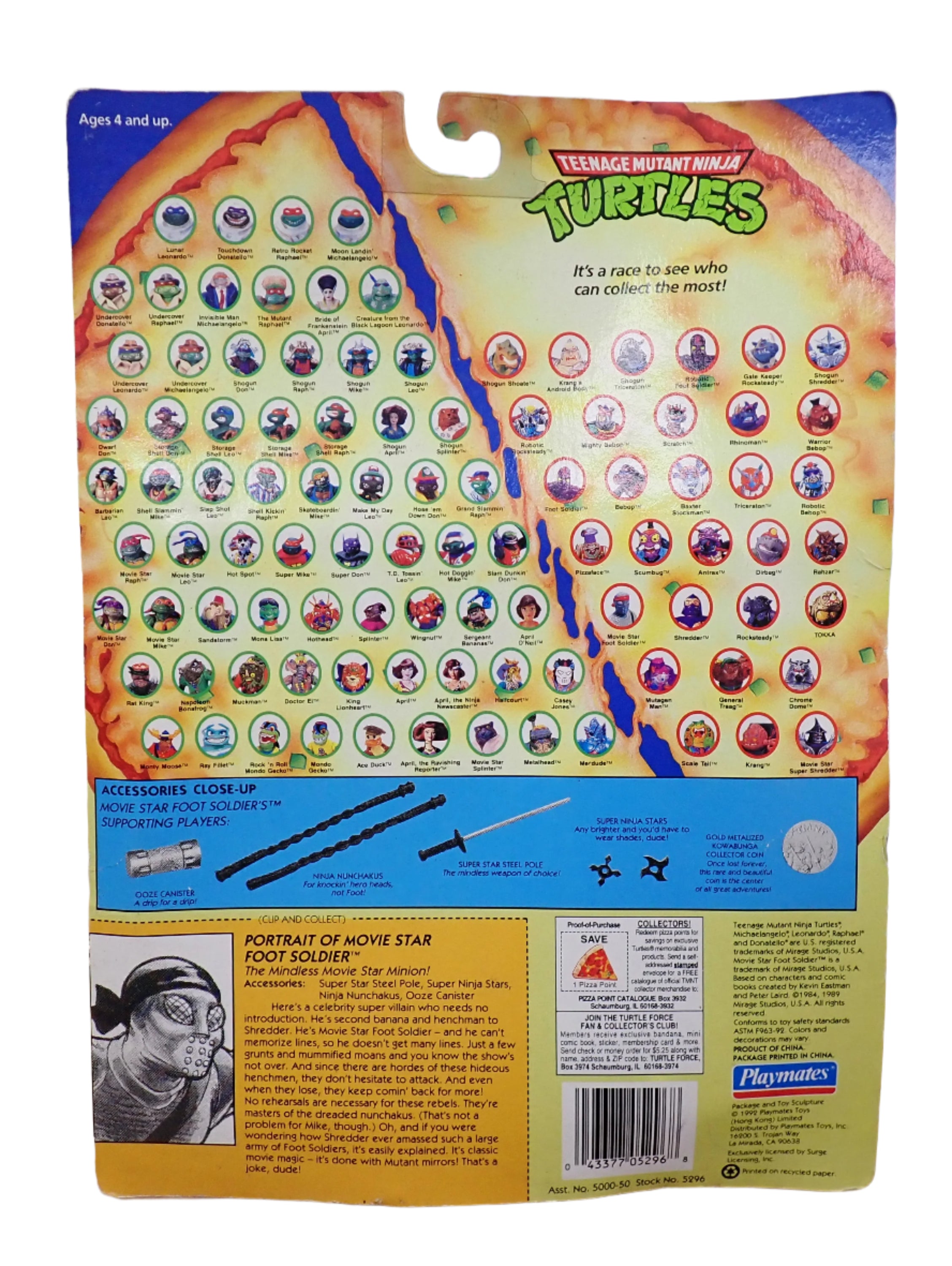 Playmates TMNT Movie Star Foot Soldier (1992)