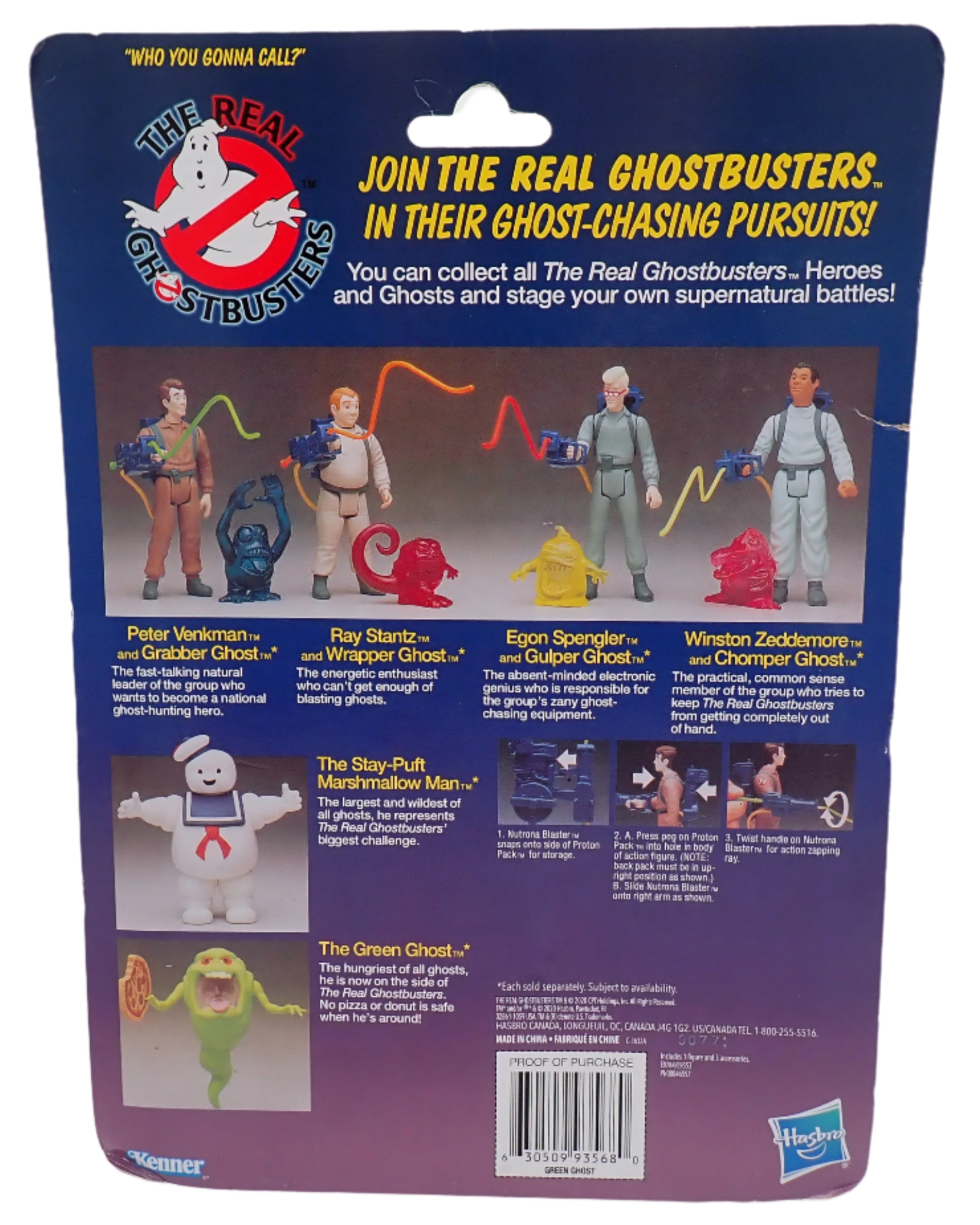 Green Ghost Figure - The Real Ghostbusters