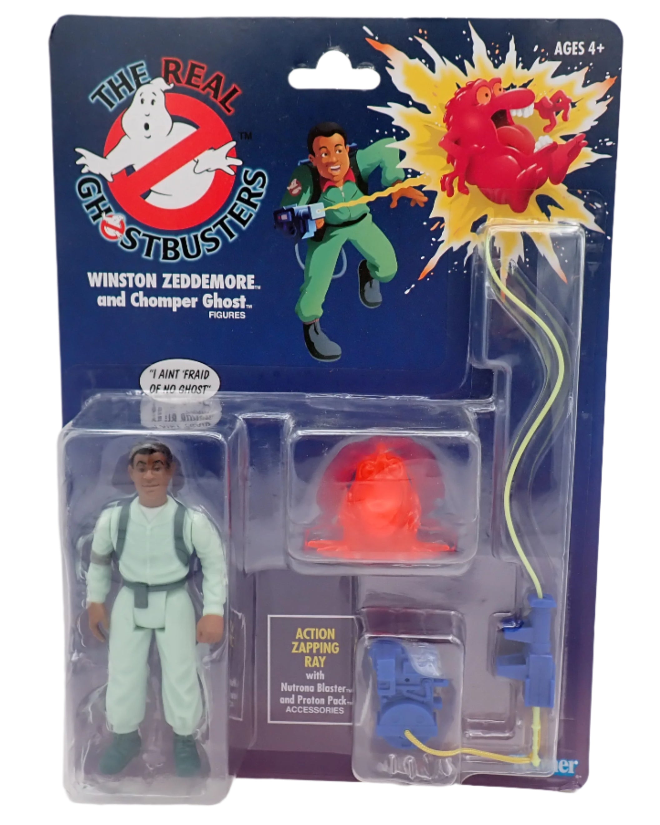 Winstone Zeddemore and Chomper Ghost - The Real Ghostbusters