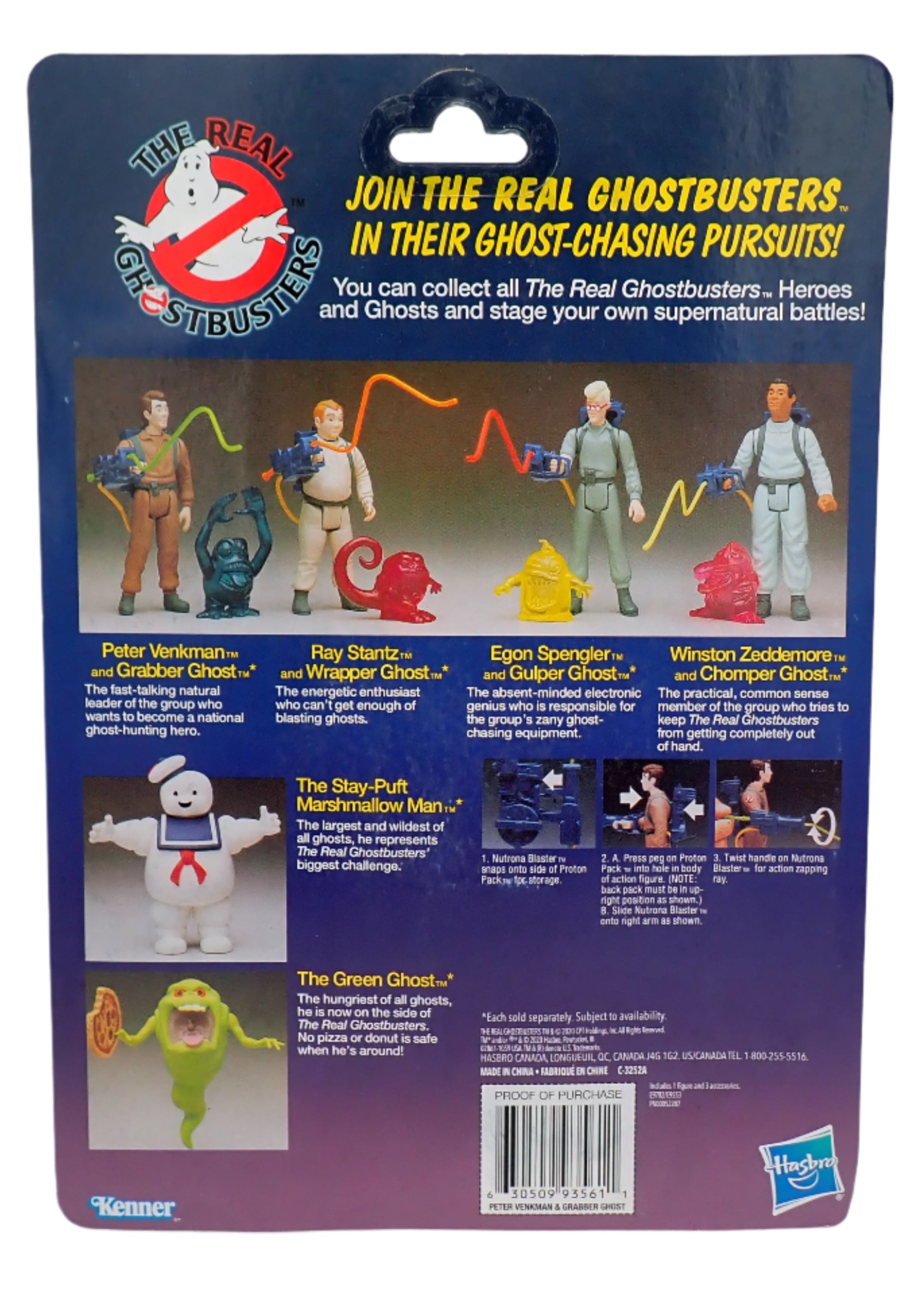 Peter Venkman and Grabber Ghost - The Real Ghostbusters
