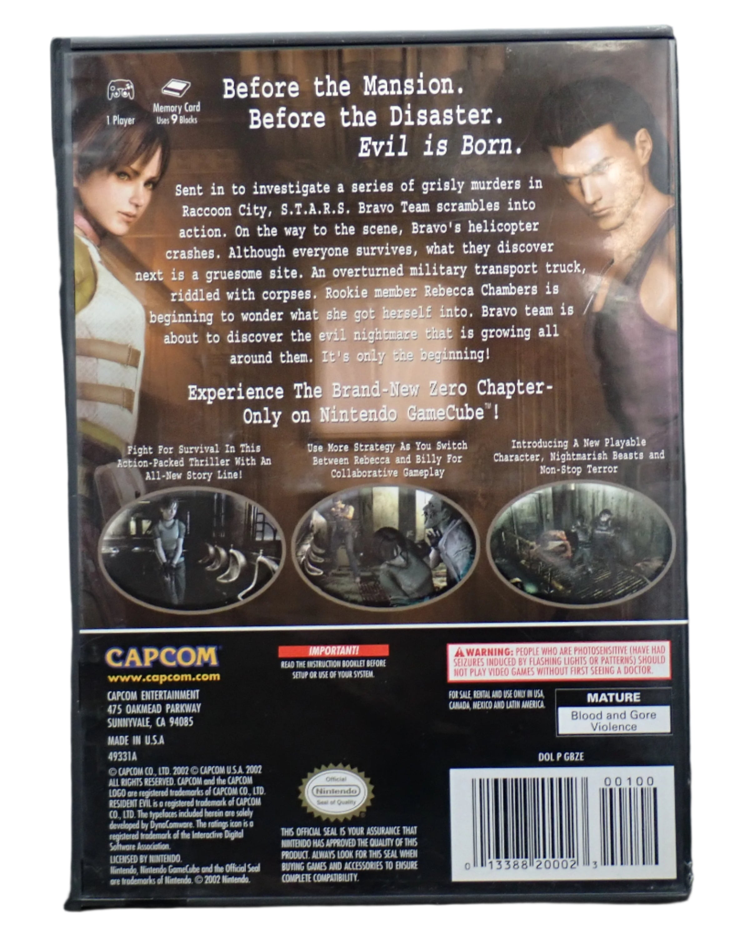 Resident Evil Zero - GameCube