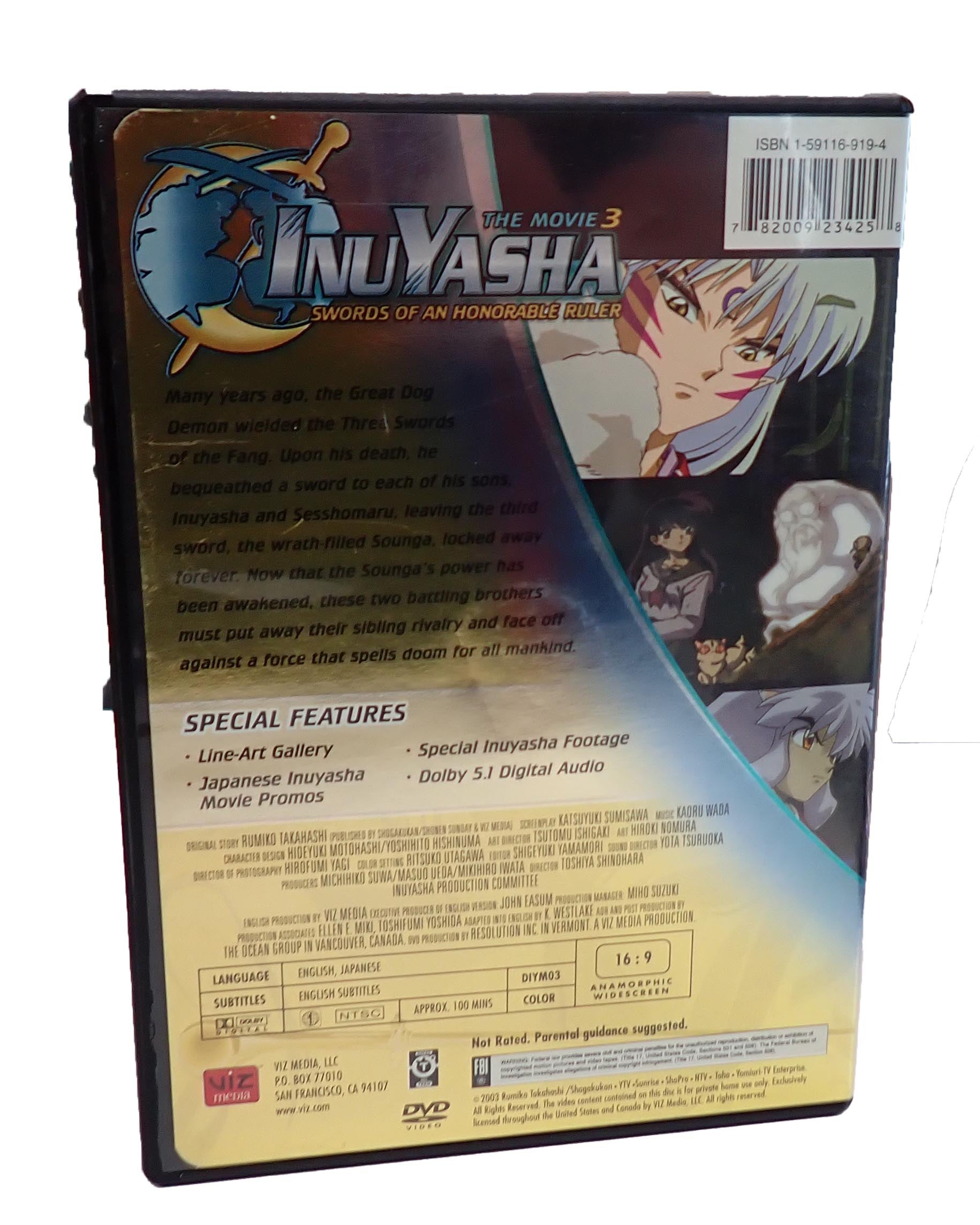 Inuyasha Movies Set 1-4 -  DVD