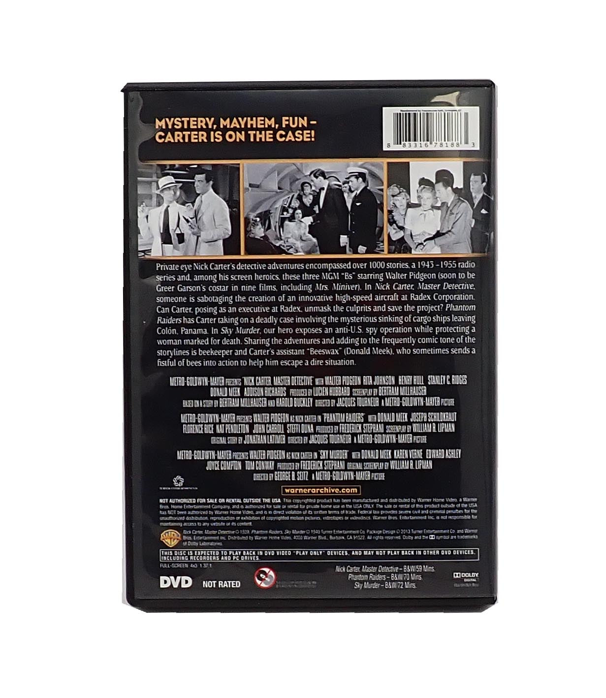 Nick Carter Mysteries (Triple Feature) - DVD