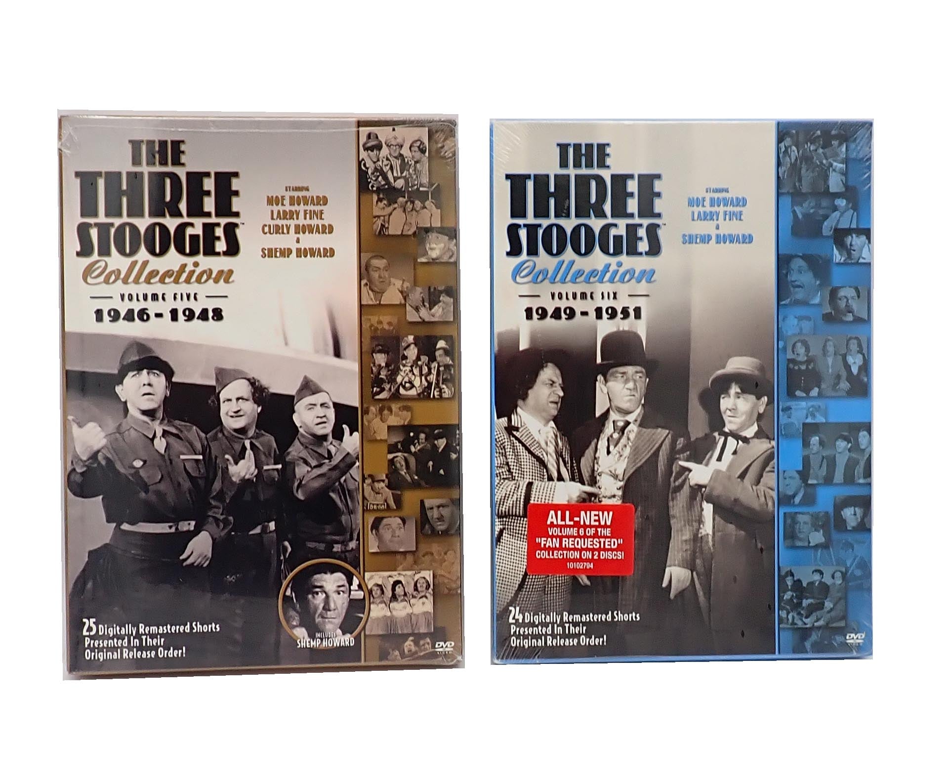 The Three Stooges (Vol 1-8) - DVD