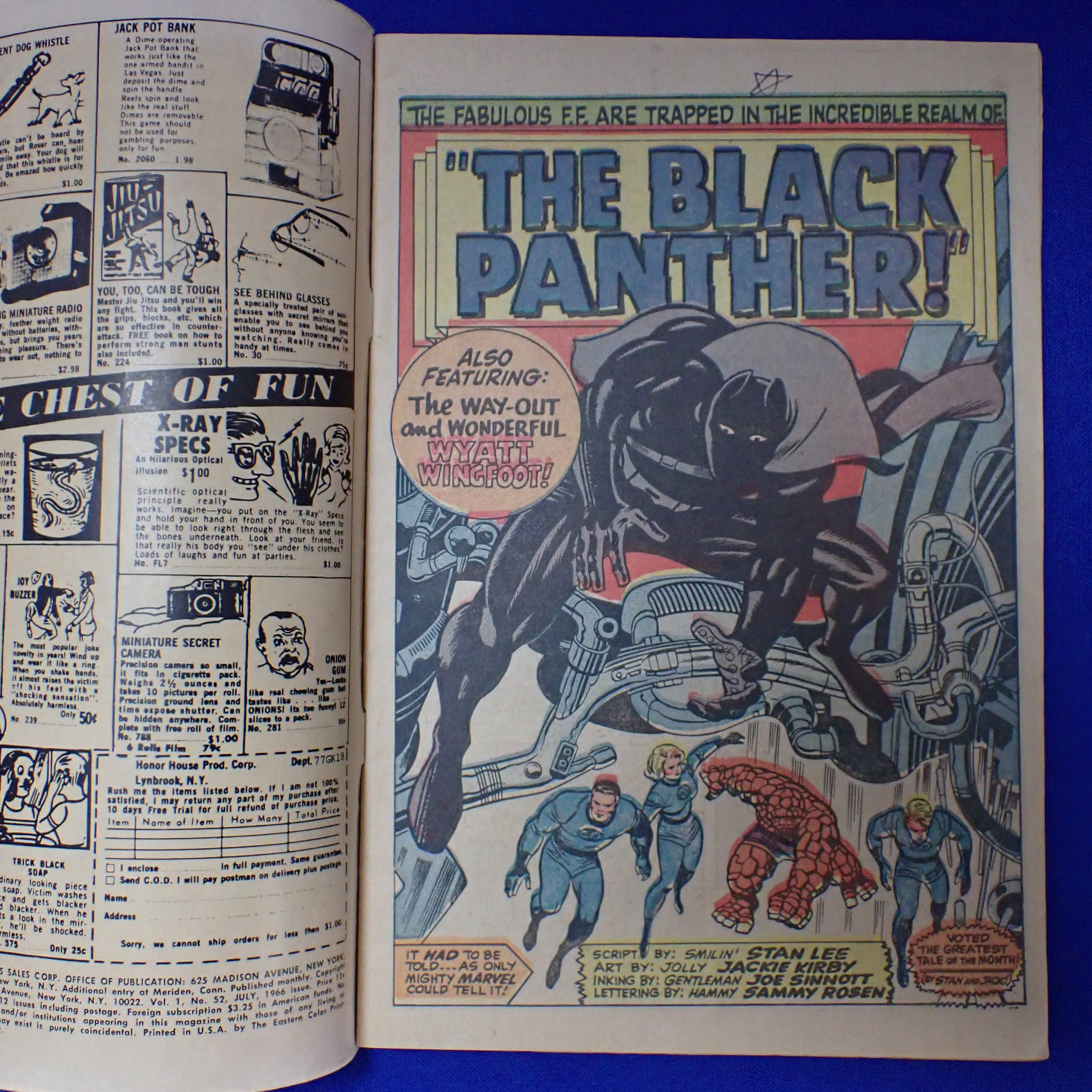 Fantastic Four #52 (1966) - VG/FN (5.0) - 1st Black Panther