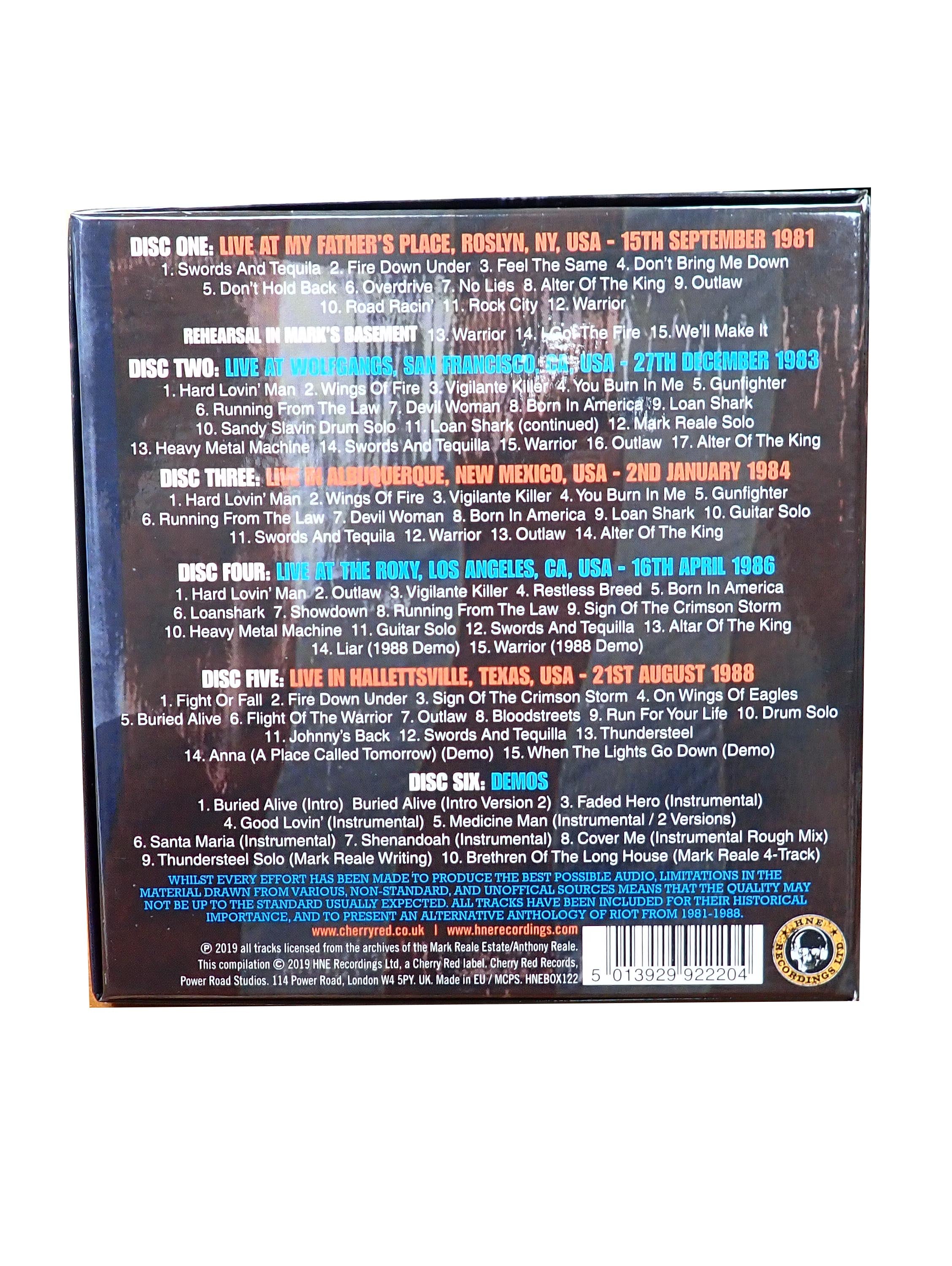 Riot - Live in America: The Official Bootleg Box Vol 3  - CD