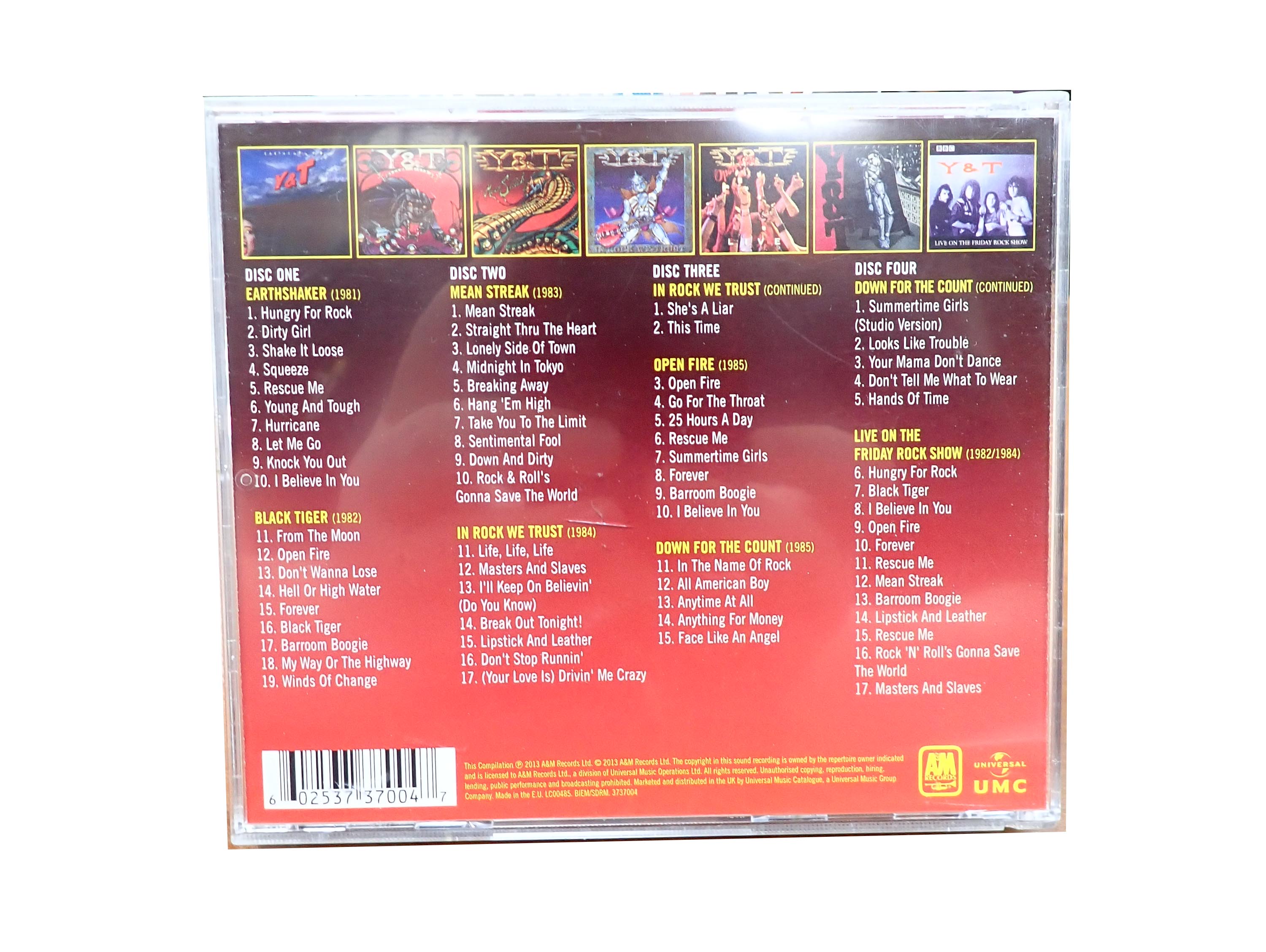 Y&T - Earthquake: The A&M Years - CD