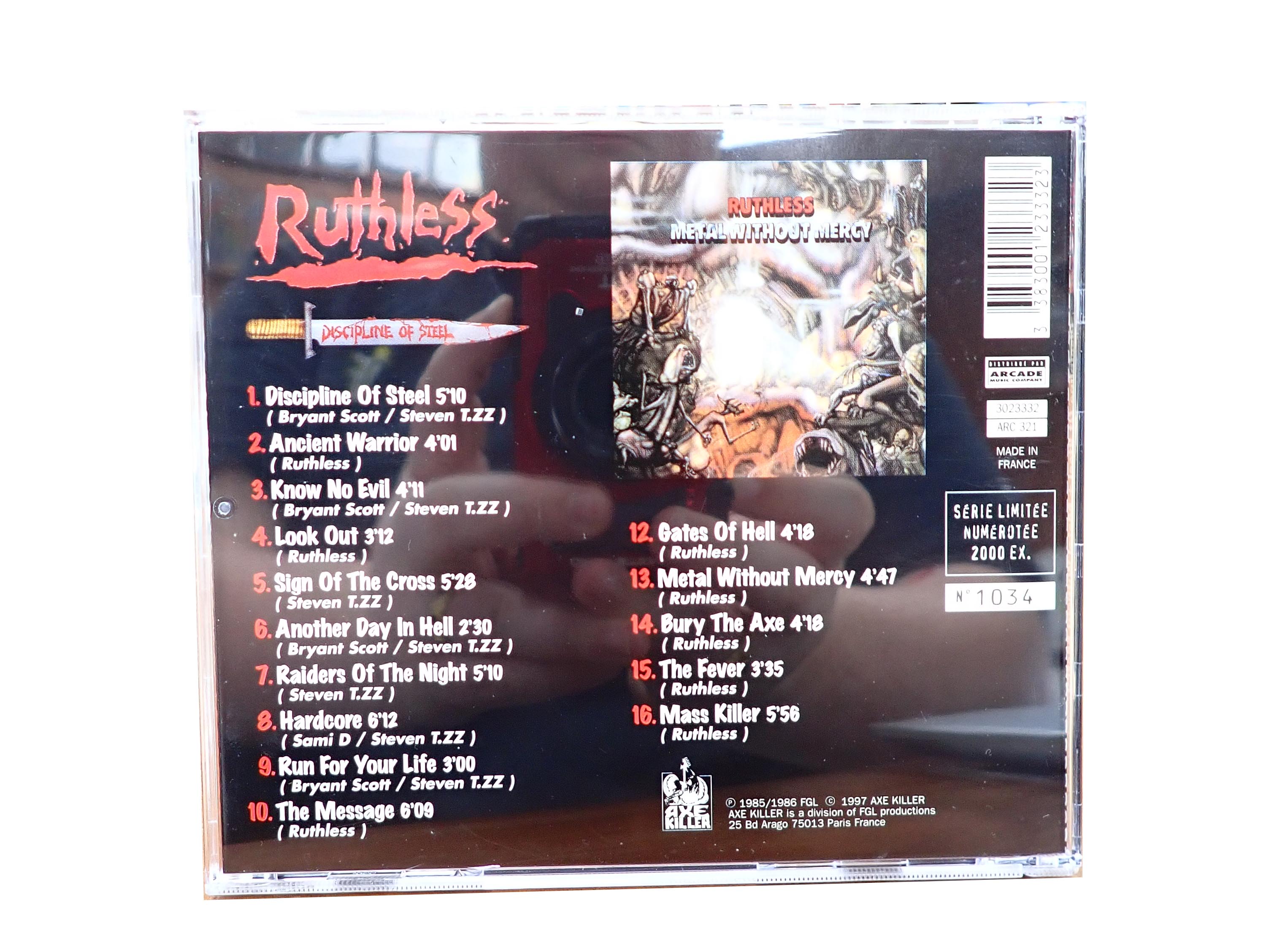Ruthless - Discipline of Steel - CD