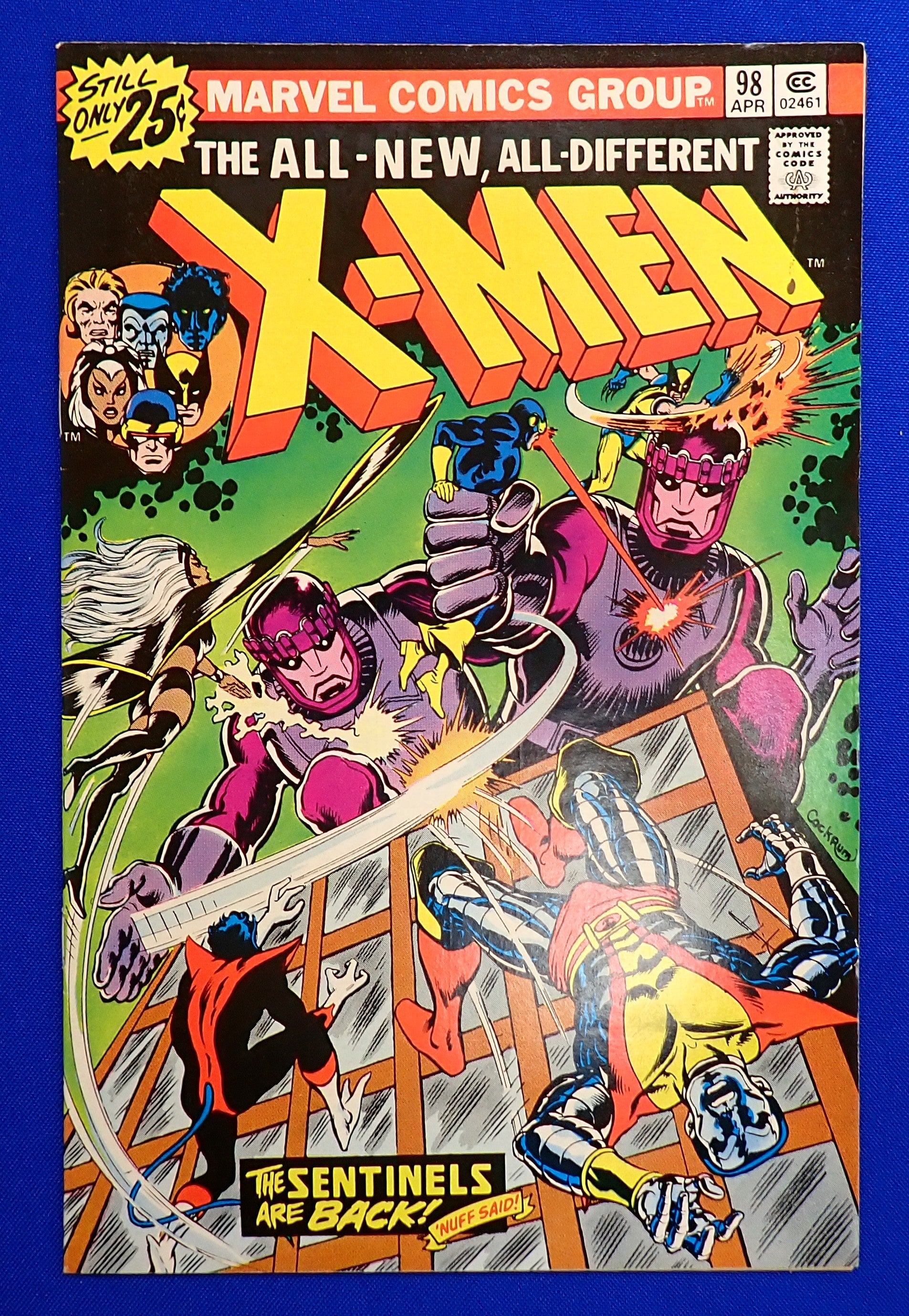 X-Men #98 (1976) - FN/VF (7.0) - Wolverine Unmasks, Creator Cameos