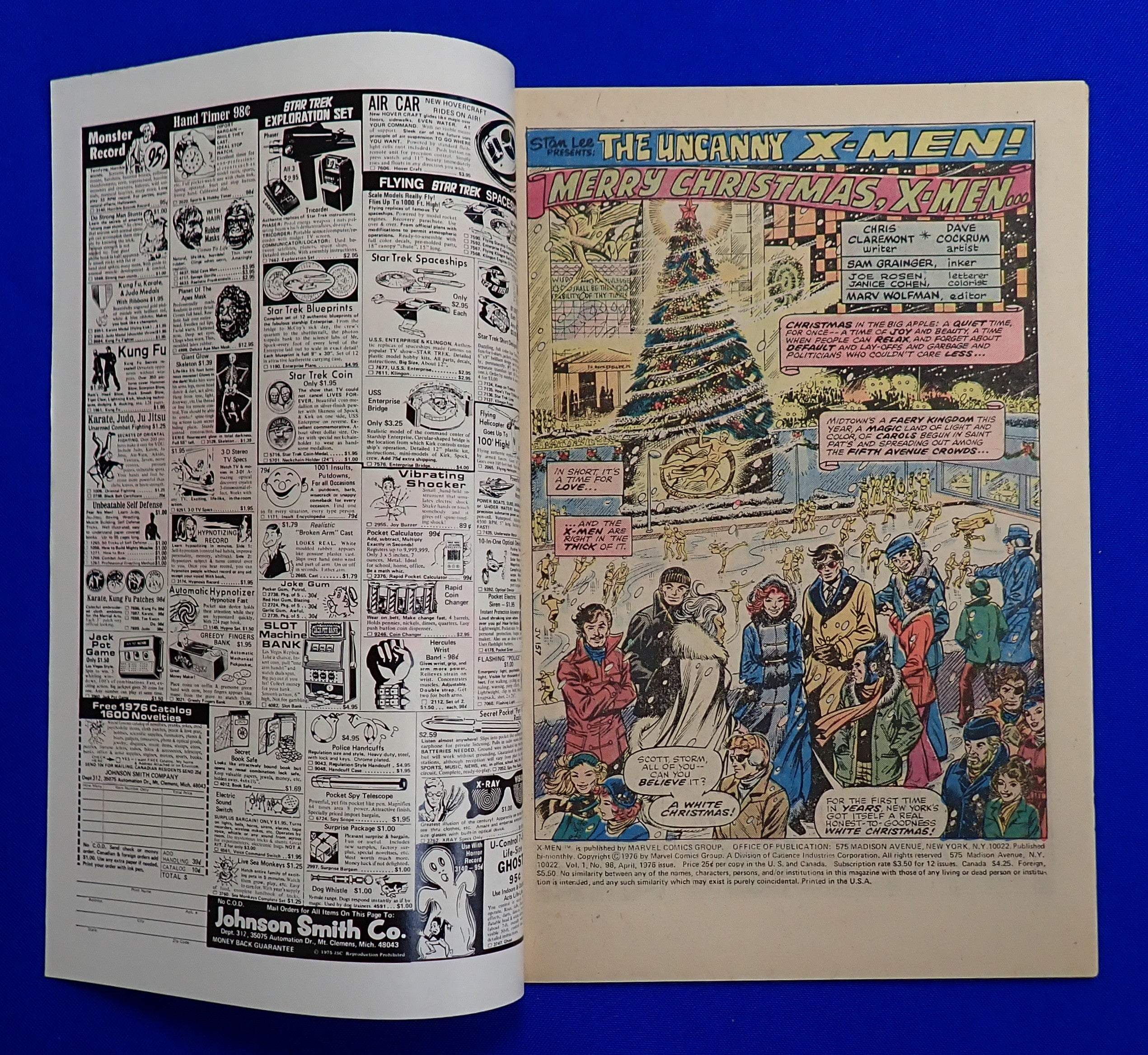 X-Men #98 (1976) - FN/VF (7.0) - Wolverine Unmasks, Creator Cameos
