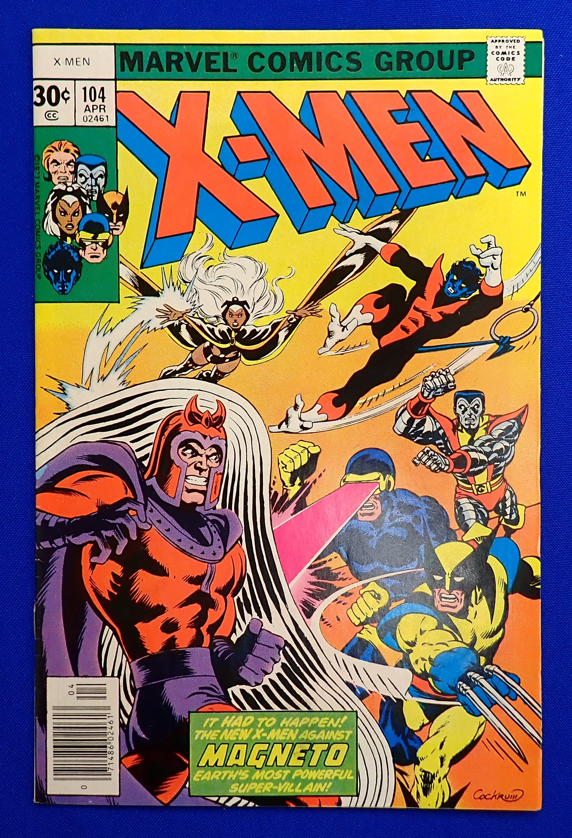 X-Men #104 (1977) - VF/VF- (7.5-8.0)  - 1st App. Corsair & Ch'od