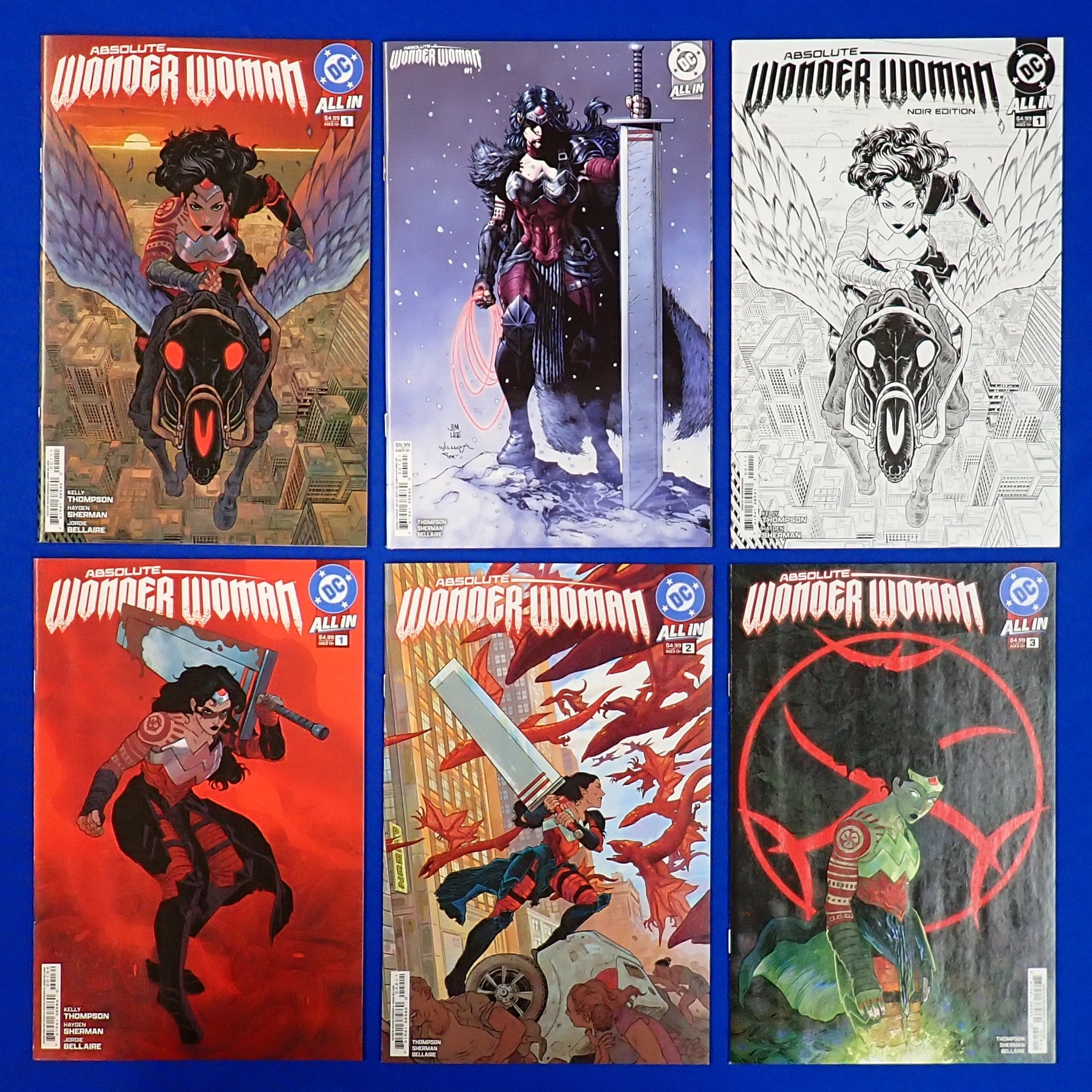 Absolute Wonder Woman (2024) Variant Set - NM+ (9.2+)